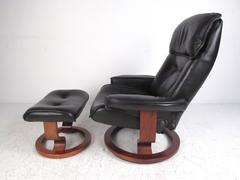 Danish Modern Leather Recliner