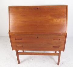 Danish Modern Drop Front Writing Desk