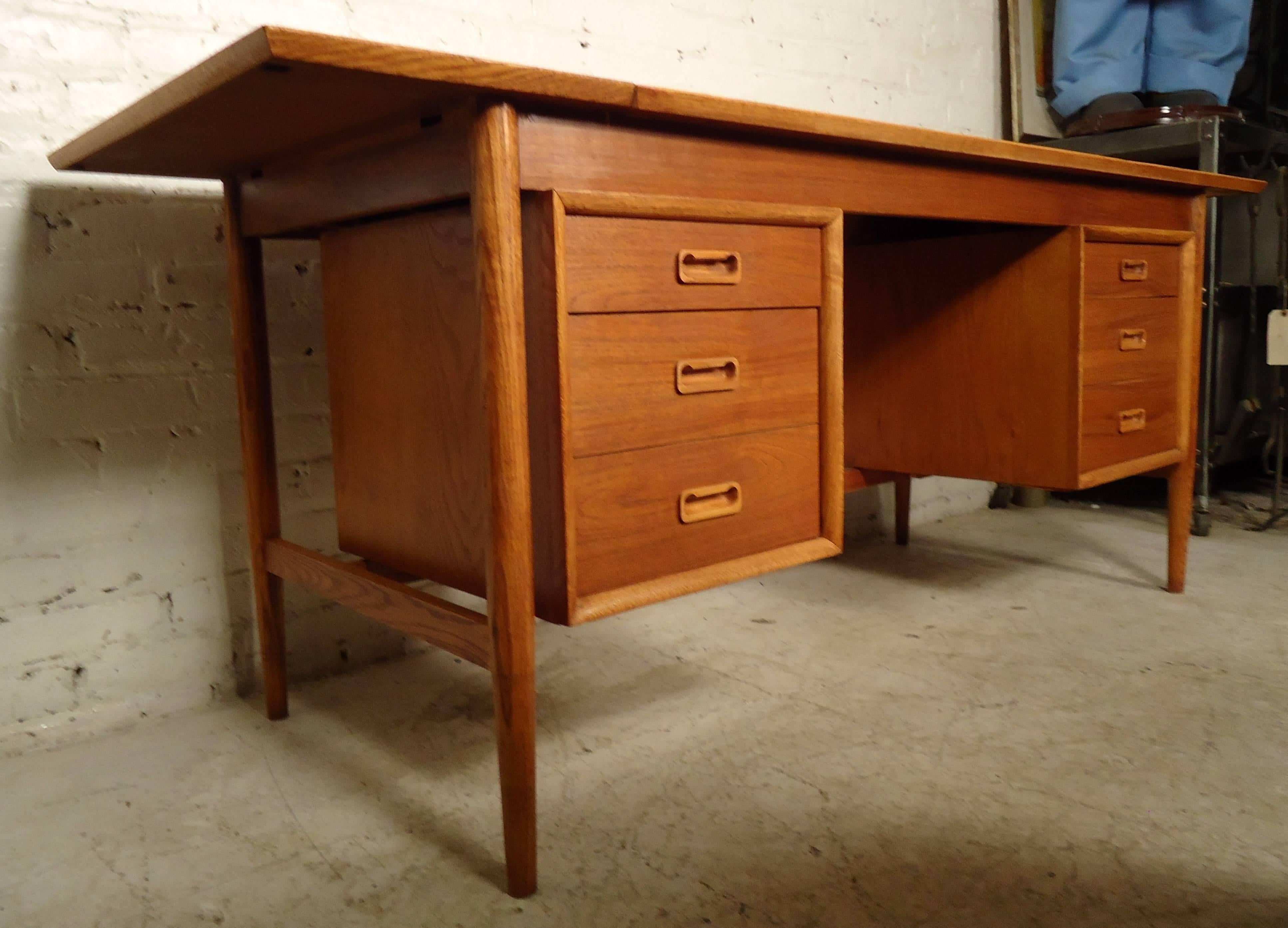 Mid-20th Century Mid-Century Modern Drop-Leaf Desk