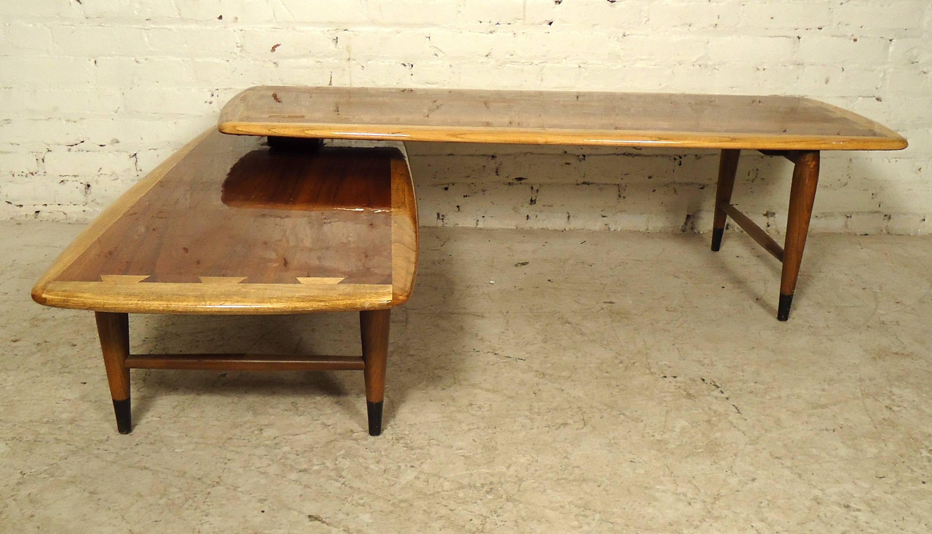 Mid-20th Century Mid-Century Modern Two-Tier Coffee Table