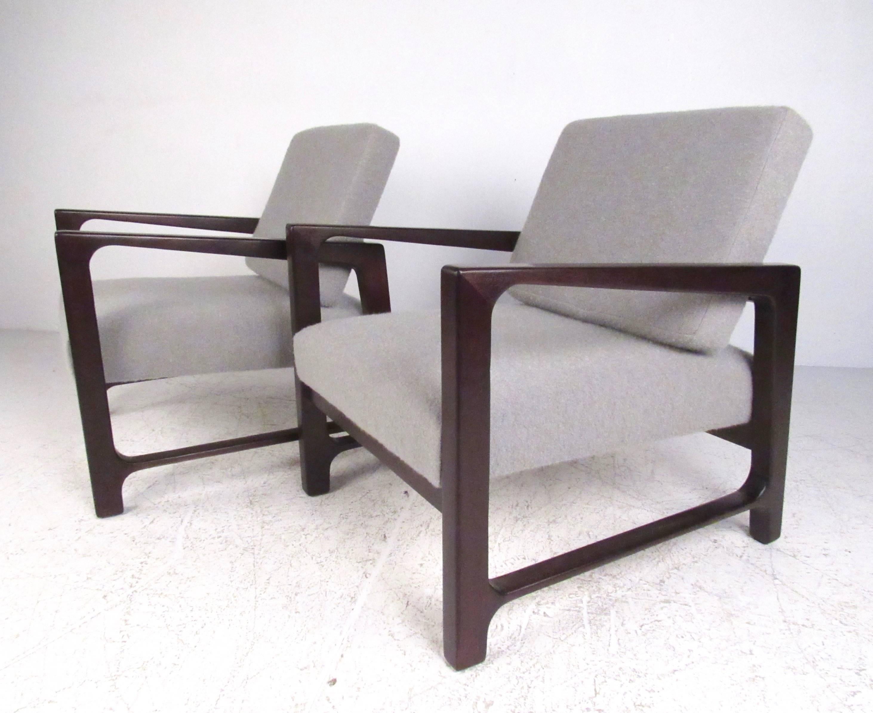 American Harvey Probber Lounge Chairs in Rosewood