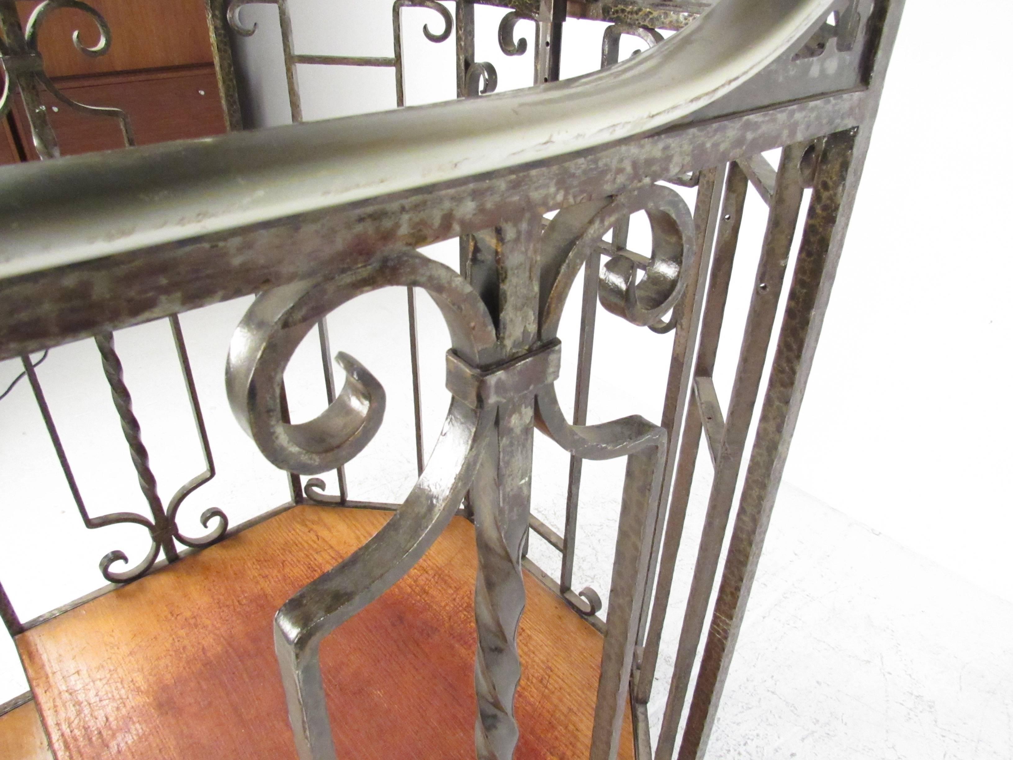 Vintage Cast Iron Podium with Lectern or Host Stand 1