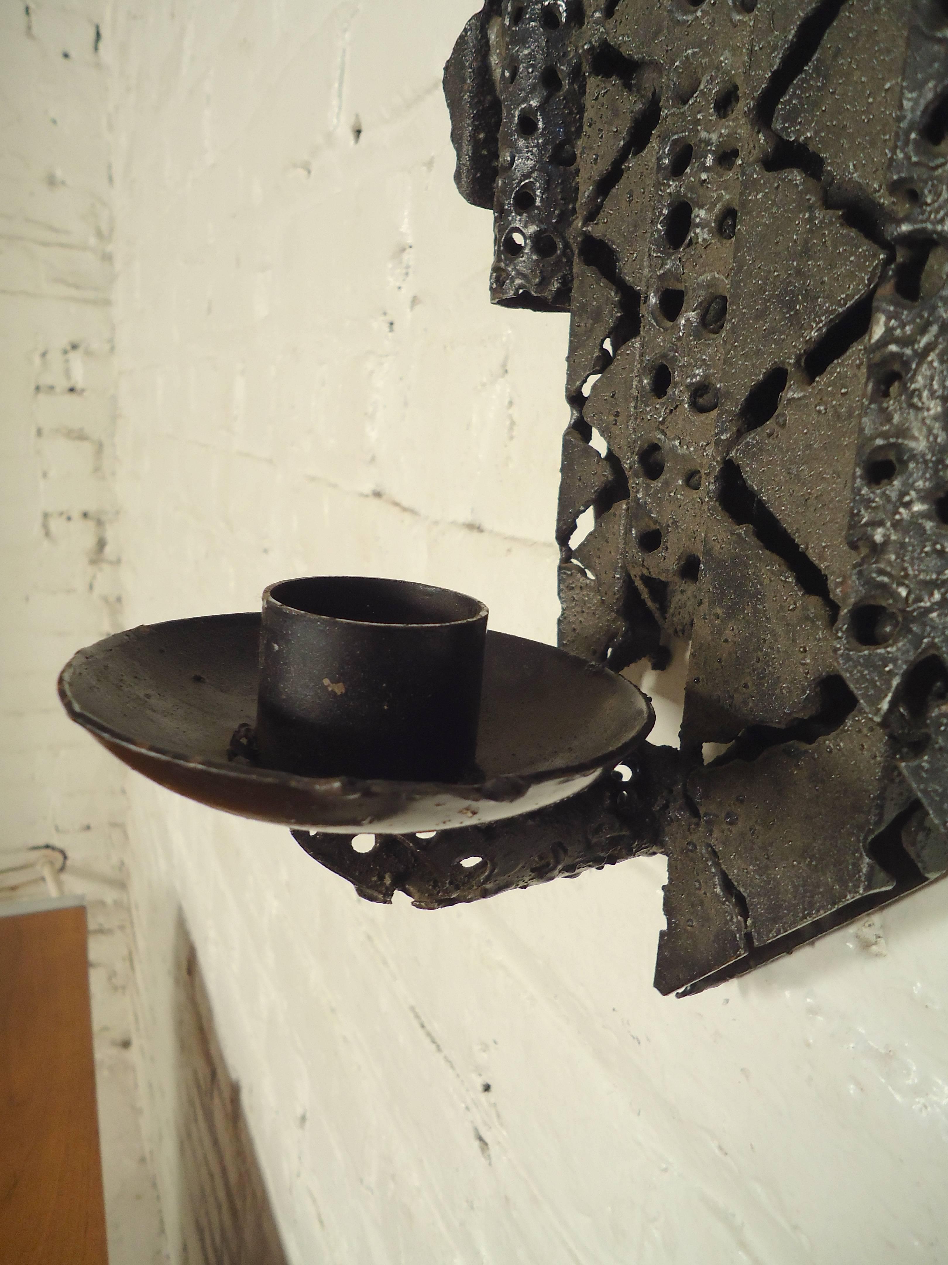 Brutalist Style Wall-Mounted Candleholders 2