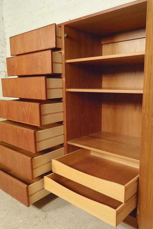 Tall MidCentury Modern Wardrobe by Komfort at 1stDibs