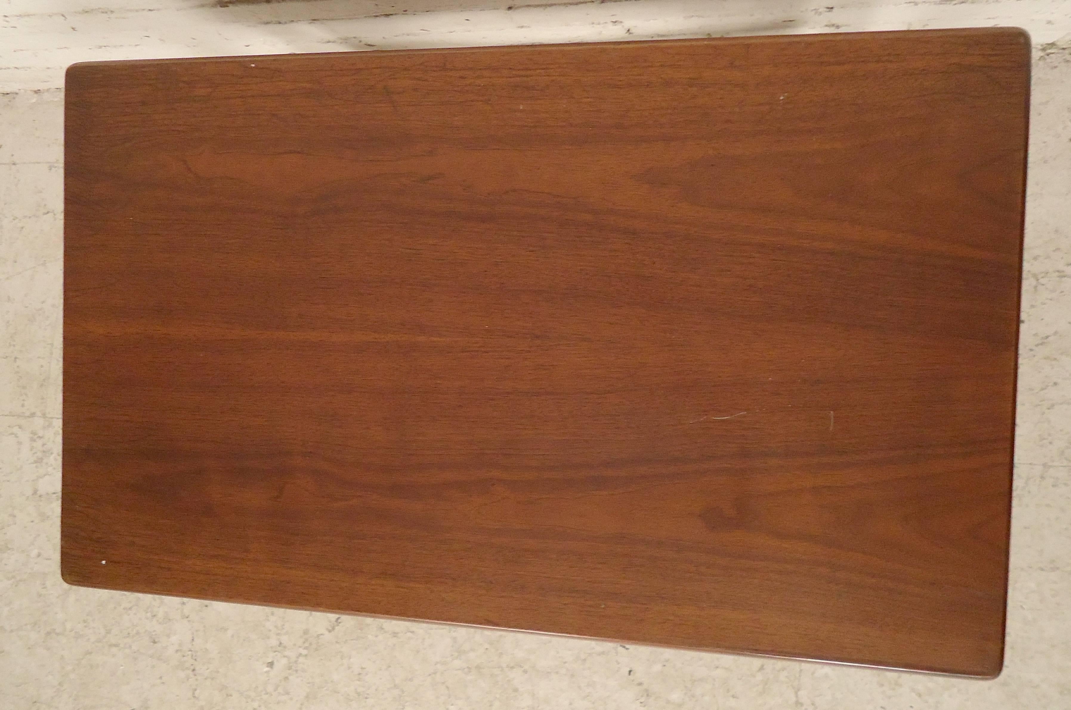 Mid-20th Century Mid-Century Modern Walnut Side Table