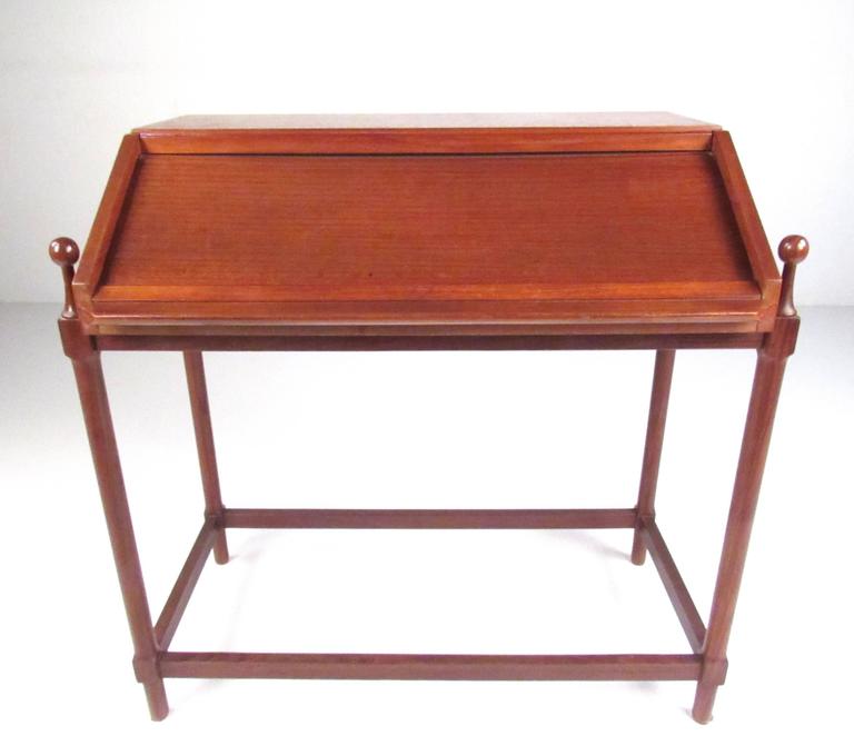 Teak Roll Top Desk By Proserpio Fratelli For At 1stdibs This Stylish 1960s Italian Desk By Proserpio Fratelli Features Elegant Design And A Rich Natural Teak