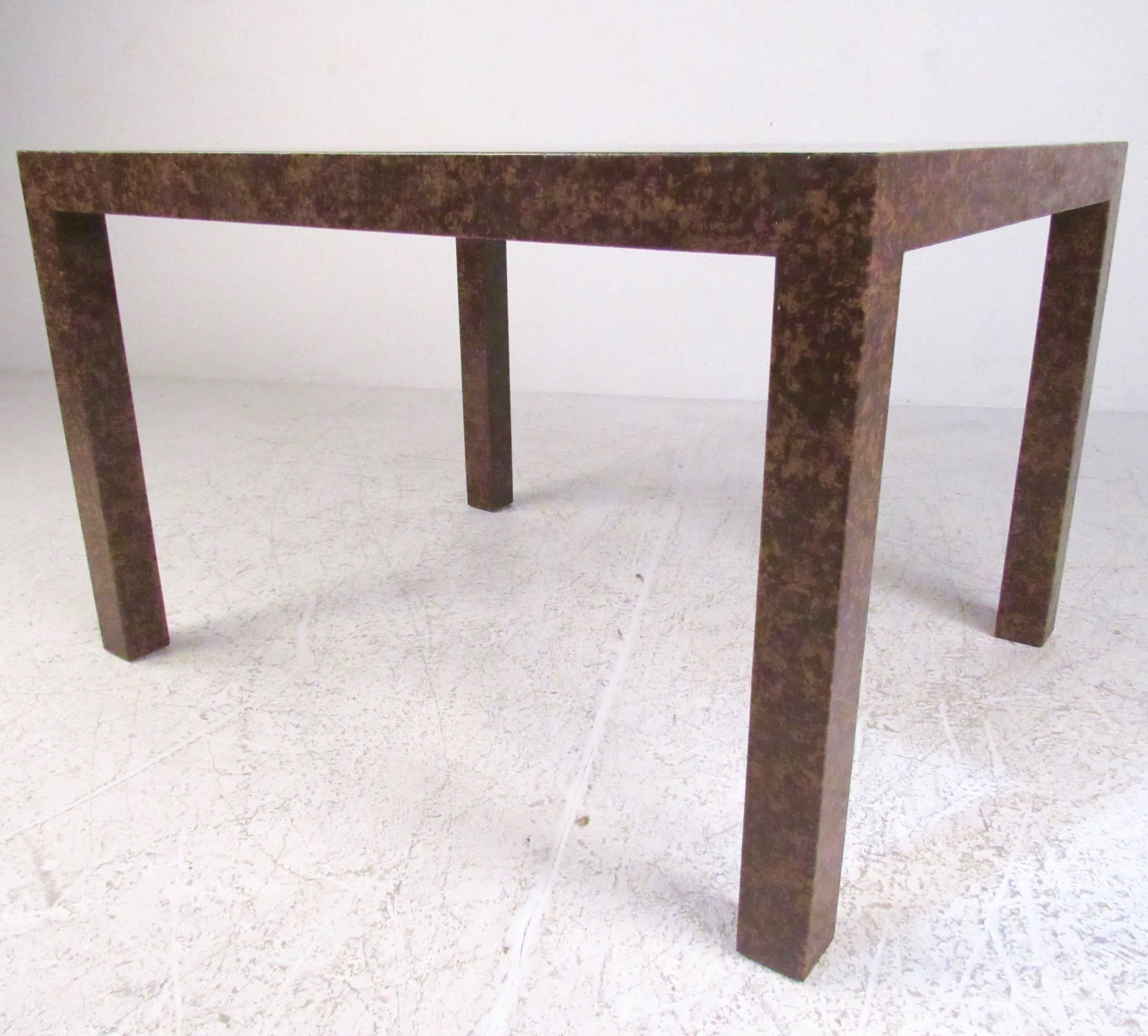 Edward Wormley Style Side Table  In Good Condition In Brooklyn, NY