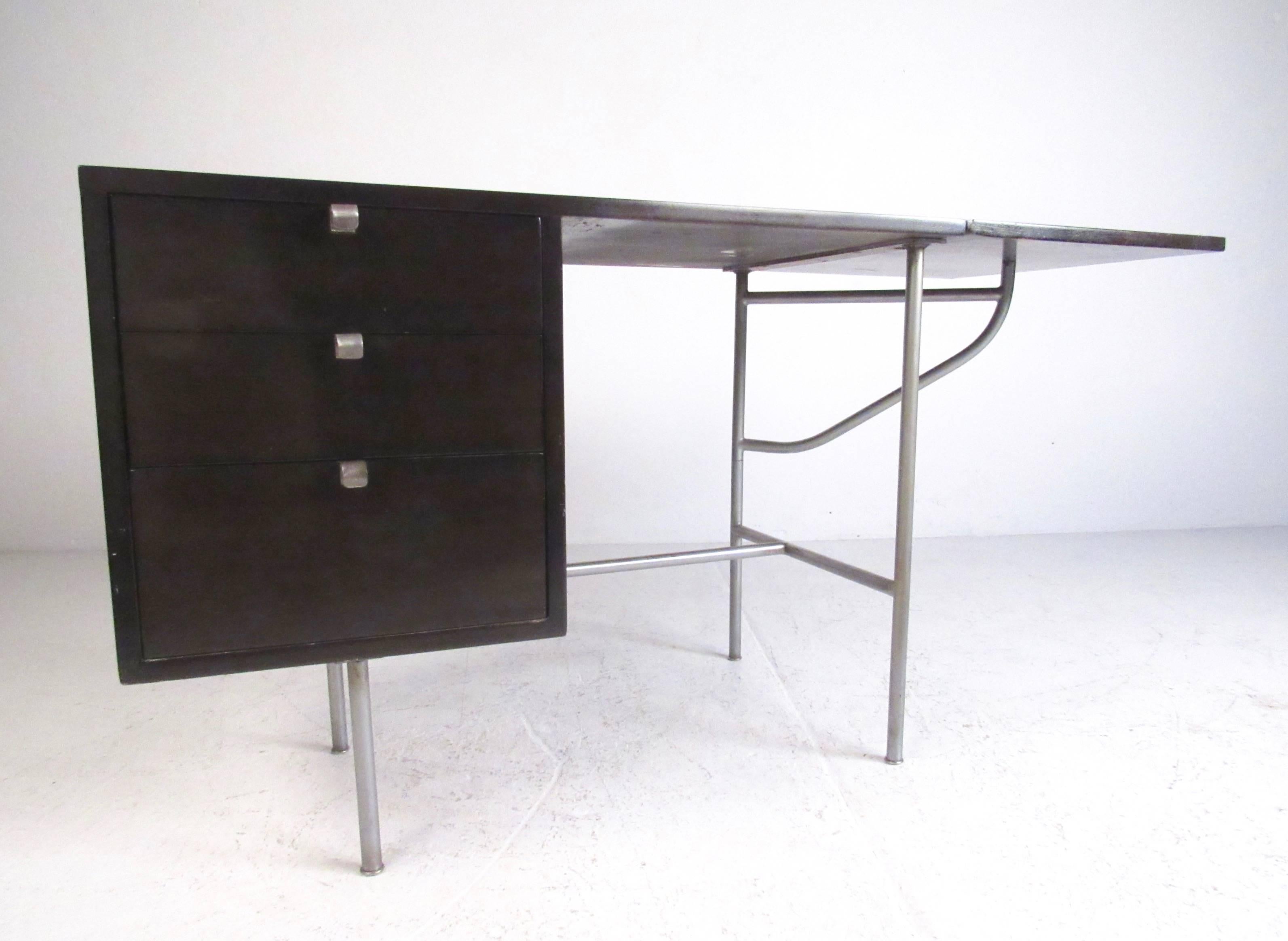 American George Nelson Writing Desk with Drop Leaf for Herman Miller