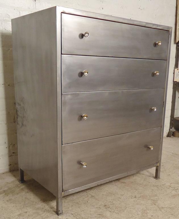 Restored Industrial Metal Dresser at 1stdibs