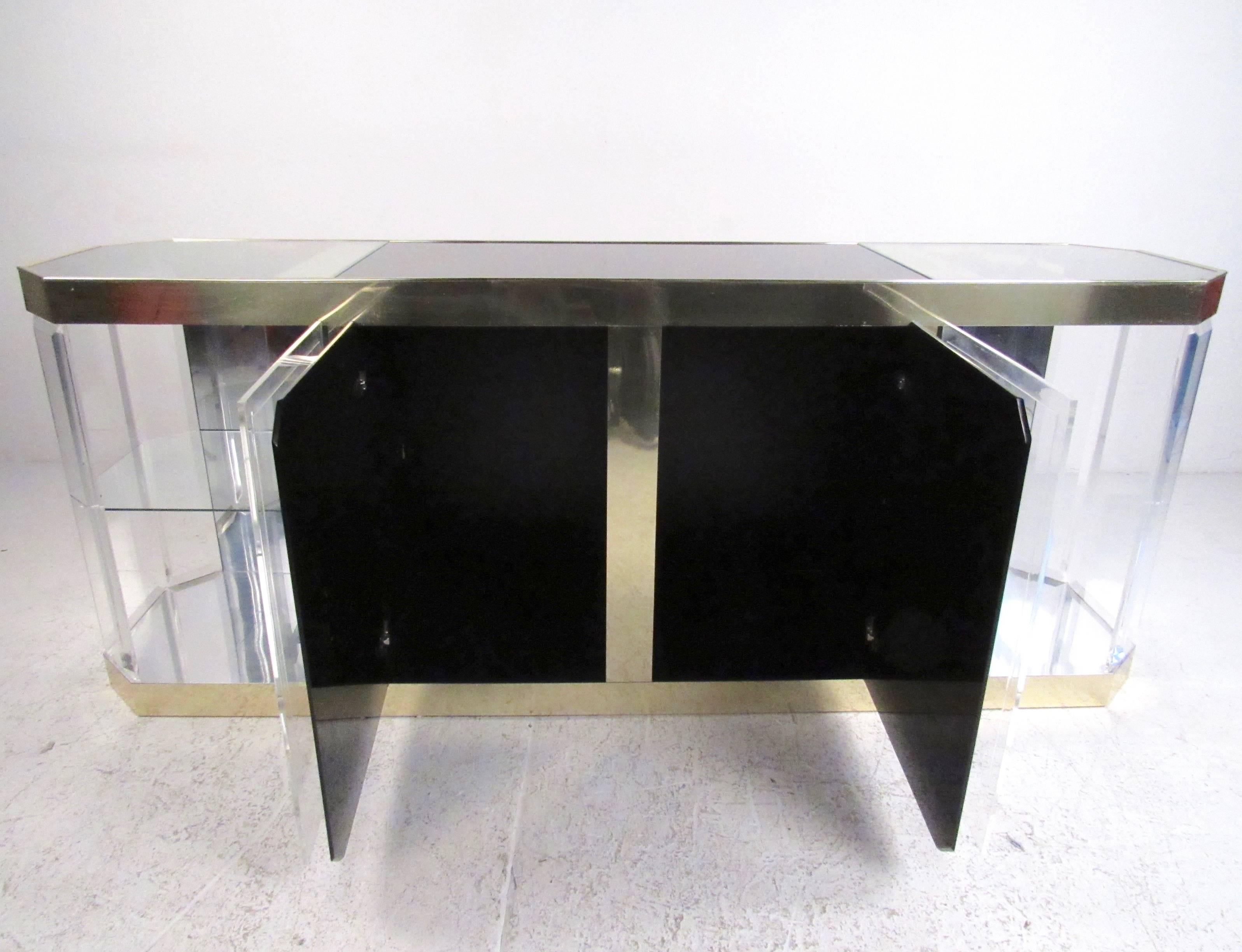 lucite sideboard