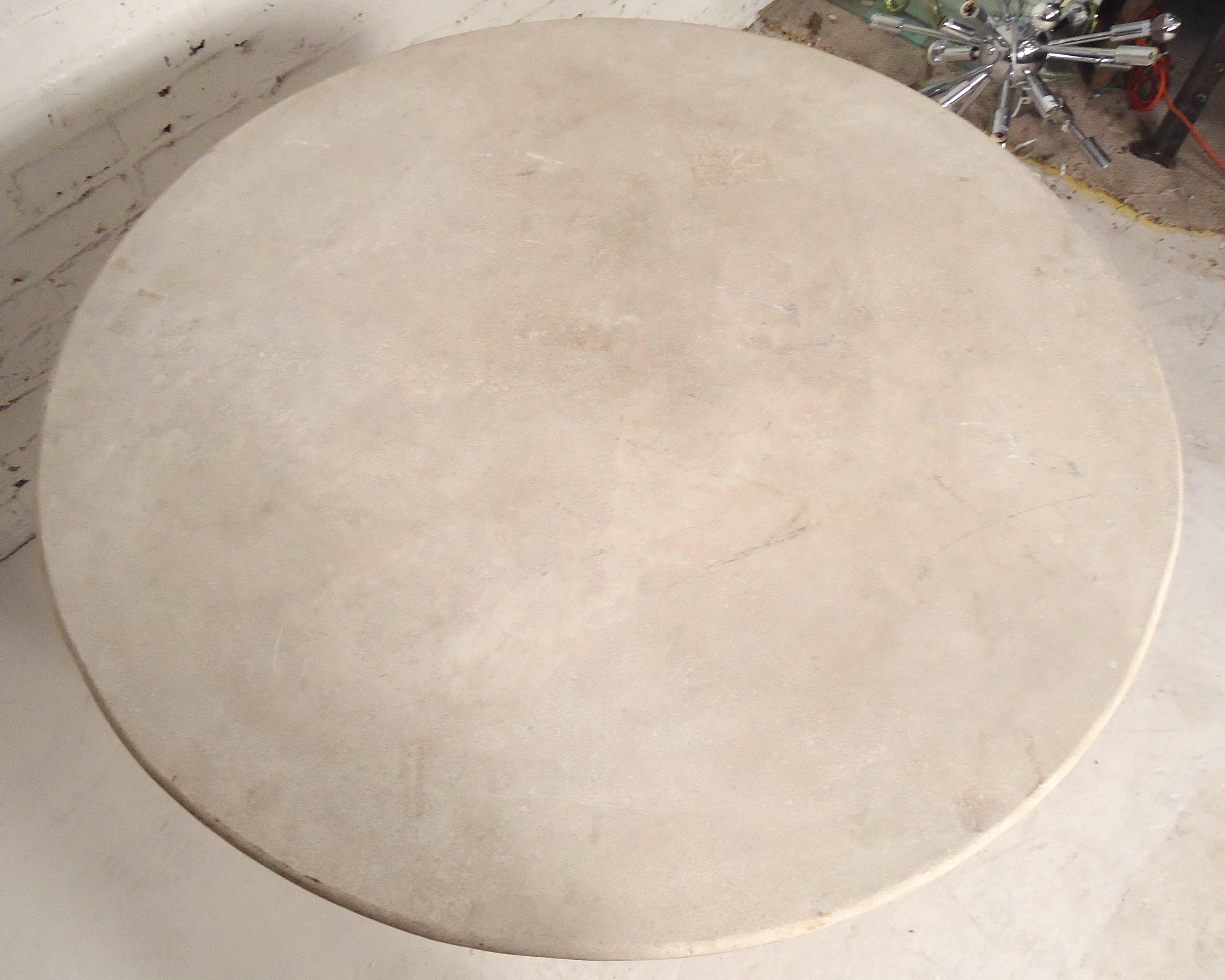 20th Century Round Stone Top Dining Table