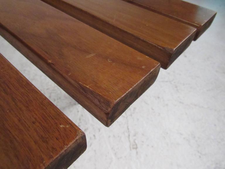 Vintage Modern Slat Bench Coffee Table For Sale At 1stdibs