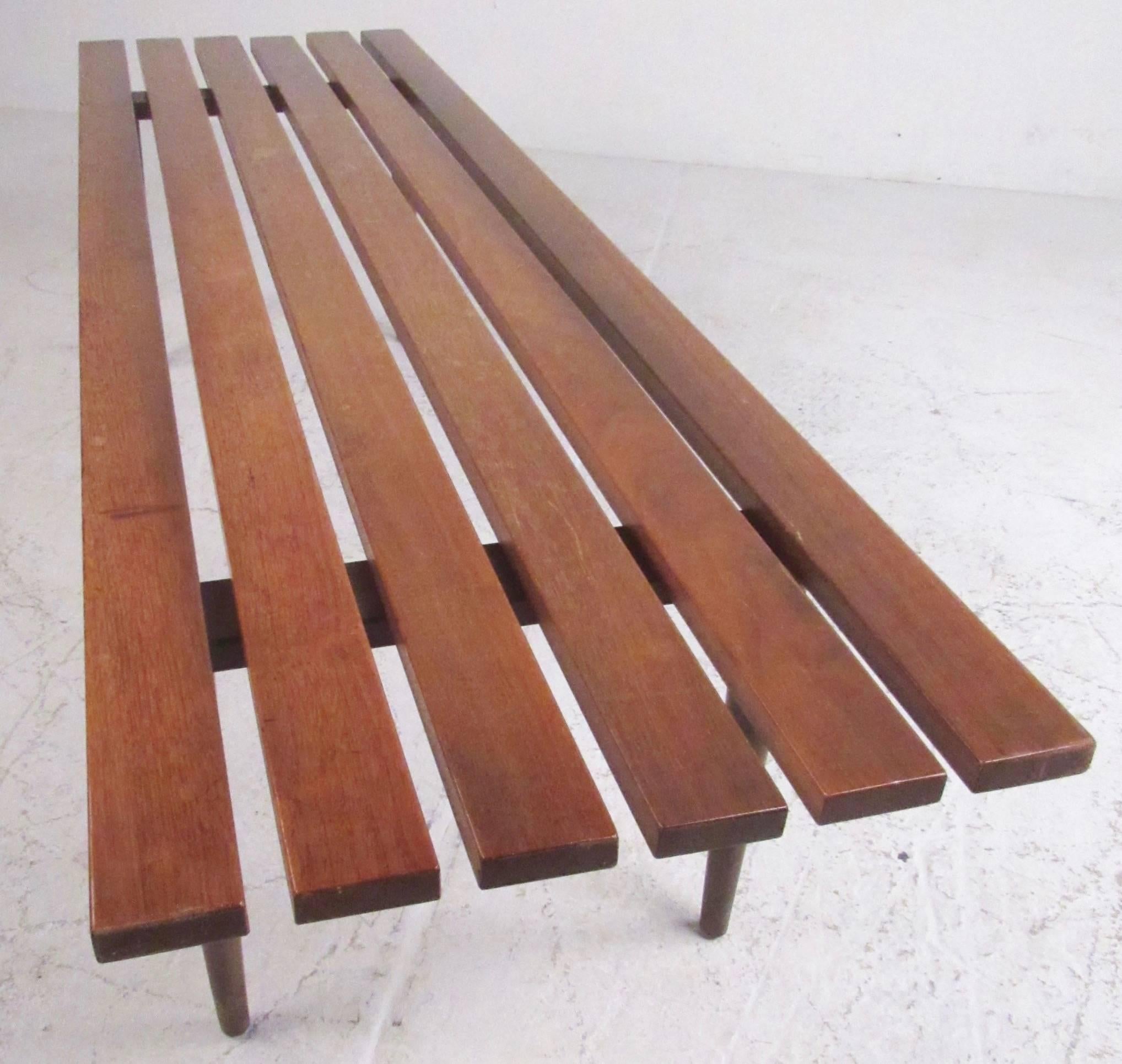 long vintage bench