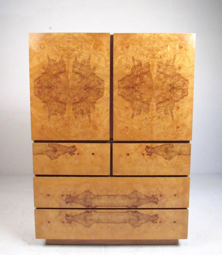 MidCentury Burl Wood Bedroom Set by Milo Baughman for Lane Furniture