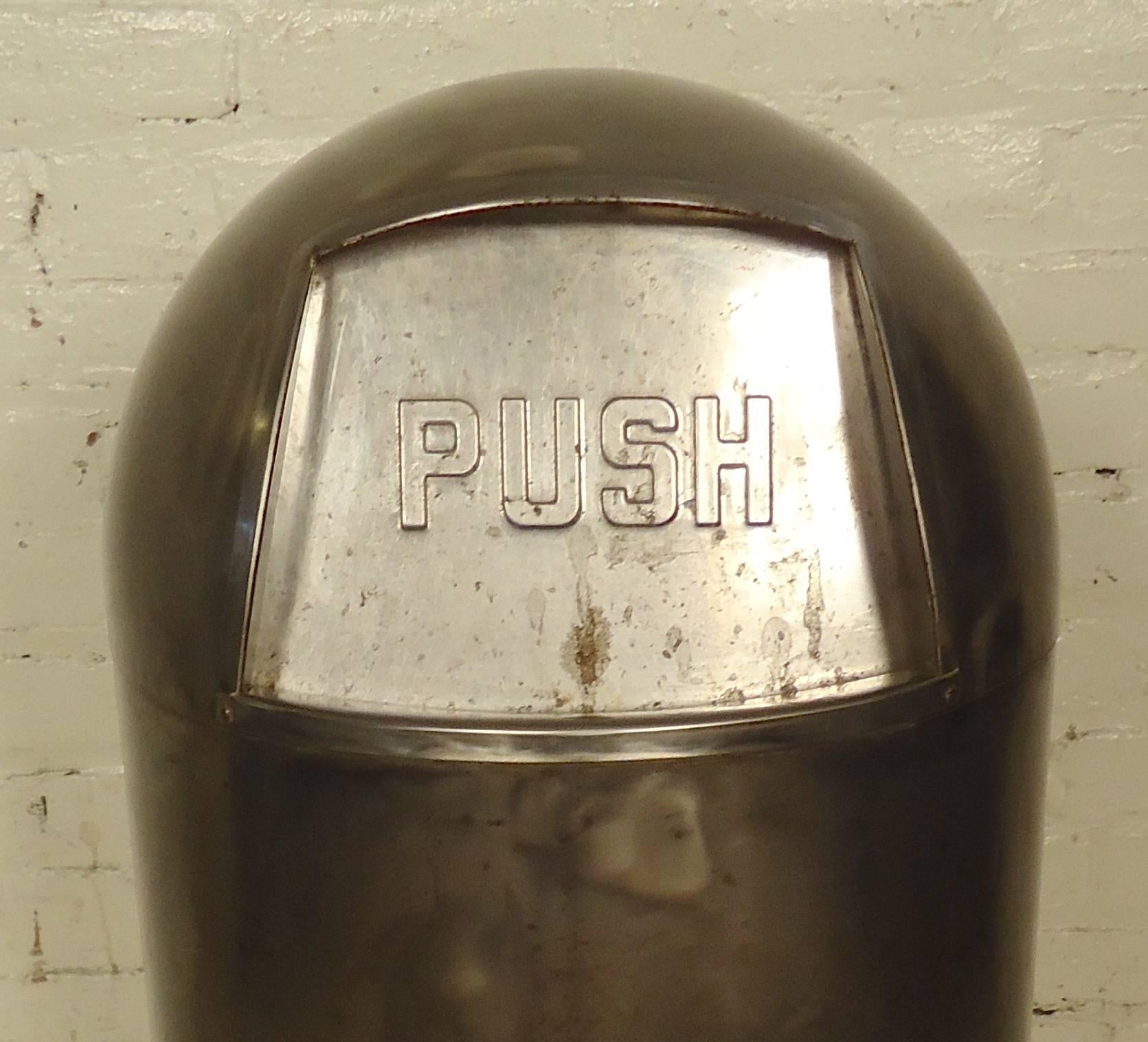vintage bullet trash can