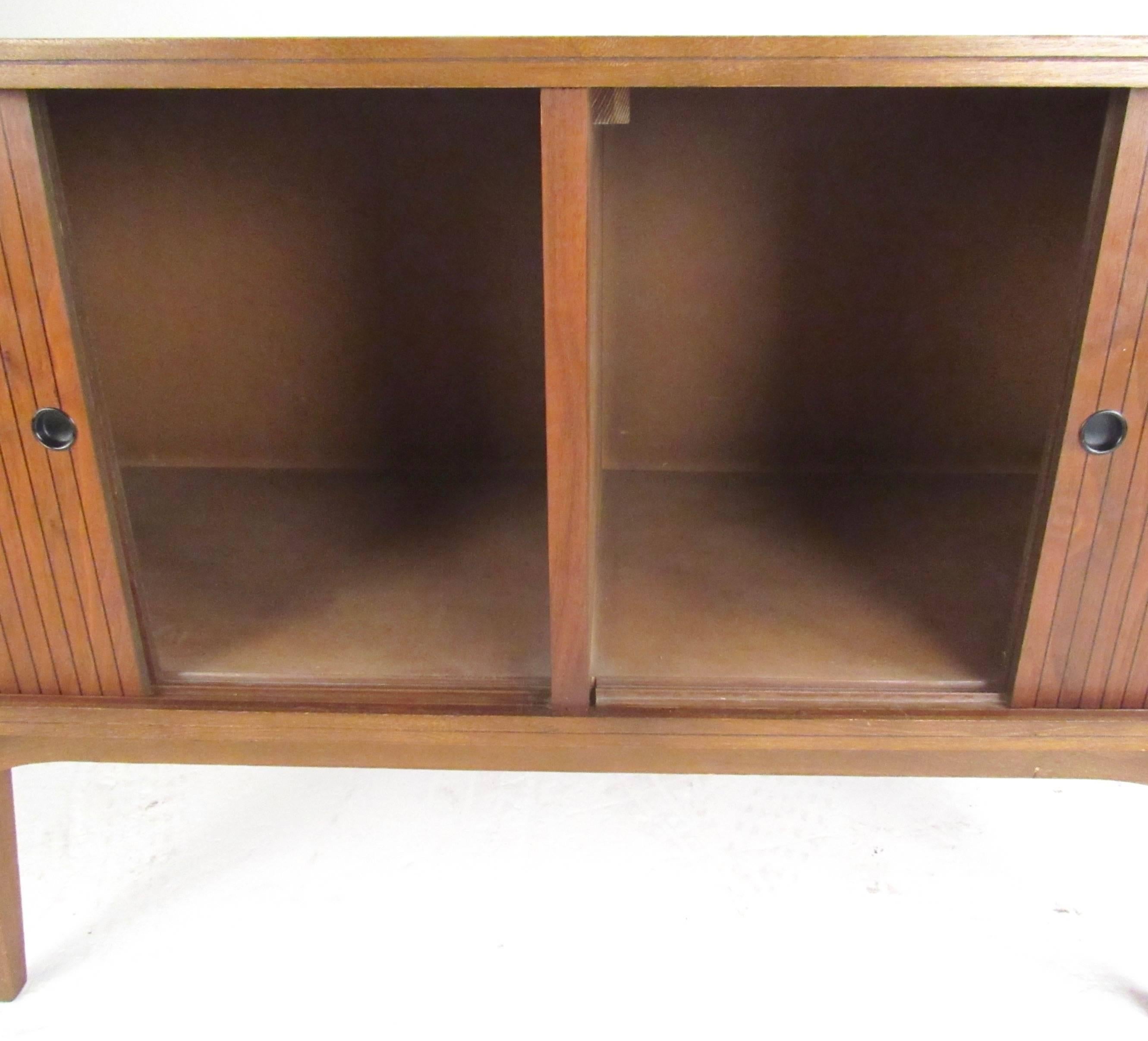 American Vintage Modern Sliding Door Credenza by Lane