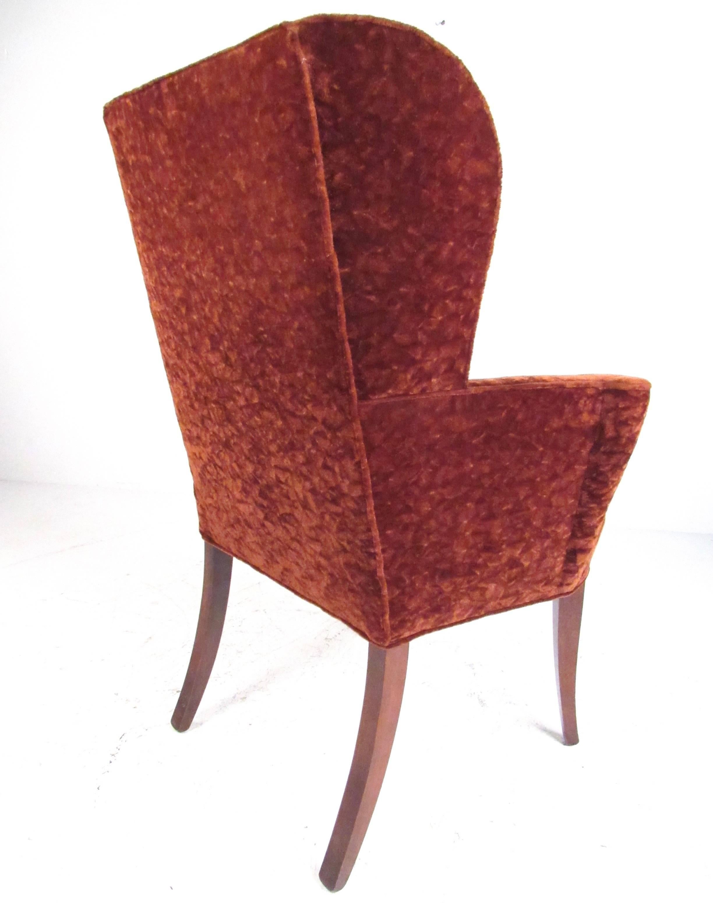 20th Century Stylish Pair of Wingback Armchairs
