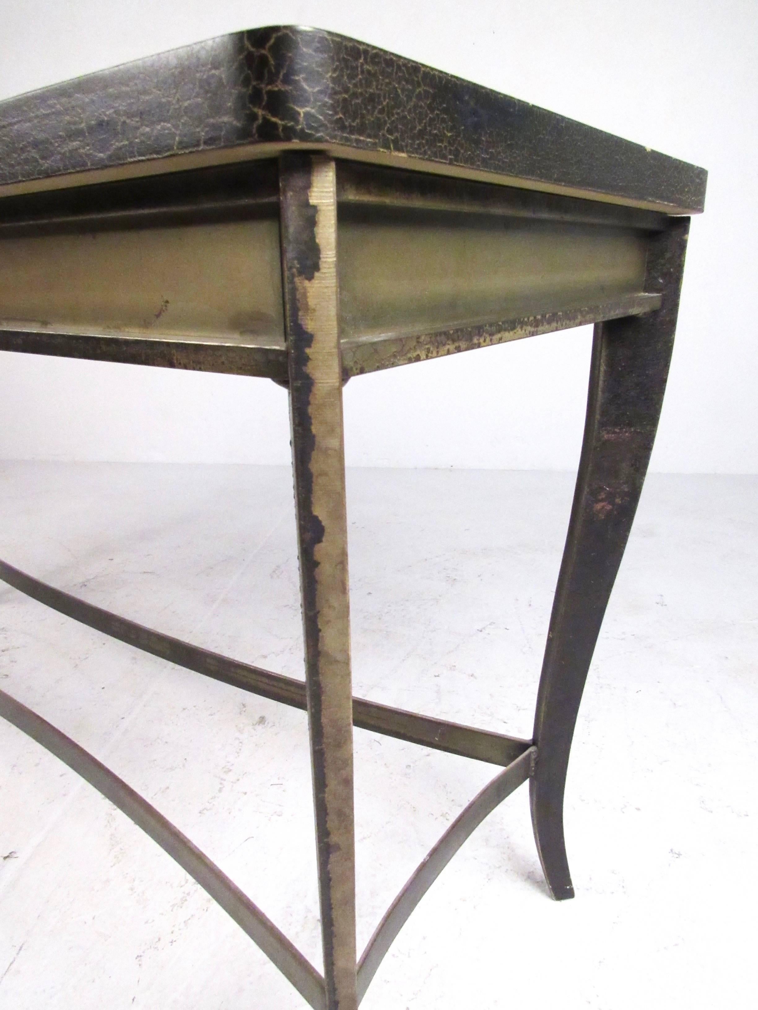 20th Century Vintage Modern Decorator Style Console Table