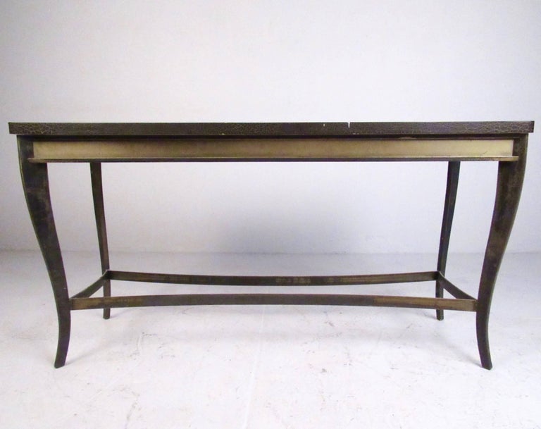Vintage Modern Decorator Style Console Table For Sale at 1stDibs