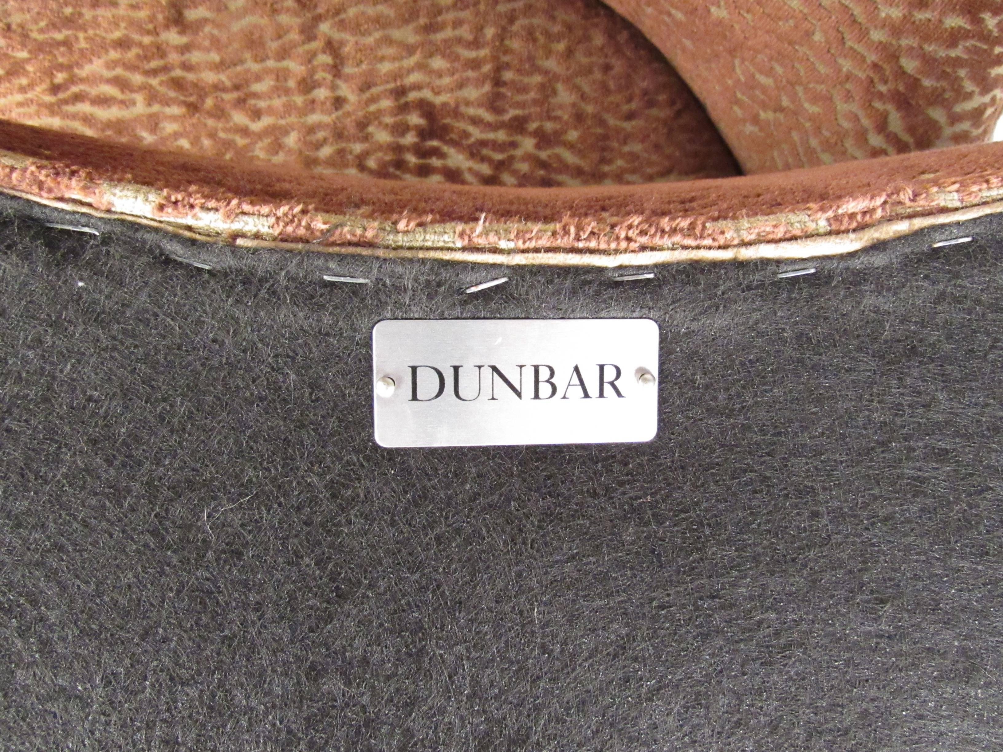 Paar Dunbar-Sessel ohne Armlehne im Vintage-Stil von Edward Wormley 1