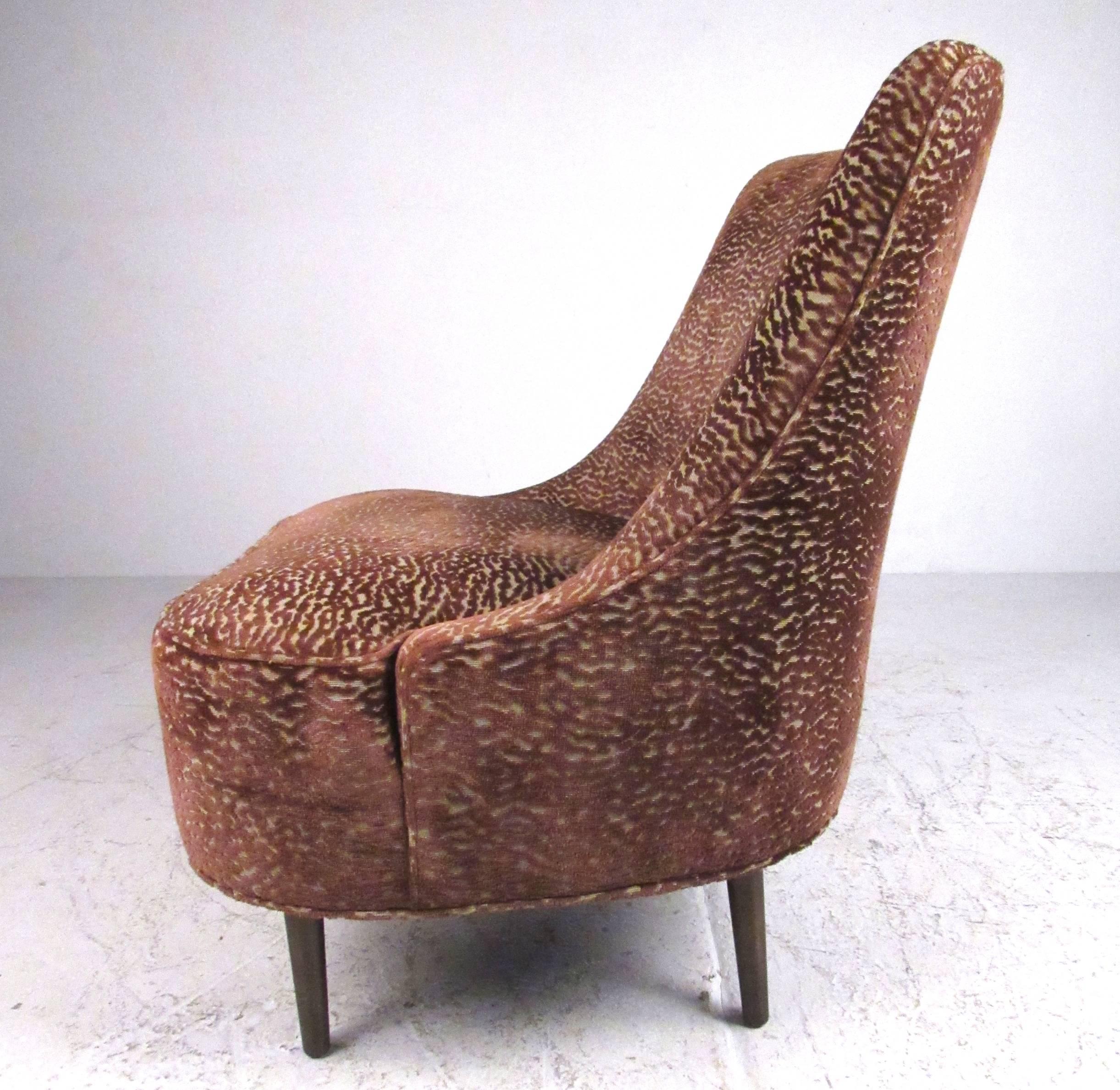Paar Dunbar-Sessel ohne Armlehne im Vintage-Stil von Edward Wormley (Mitte des 20. Jahrhunderts)