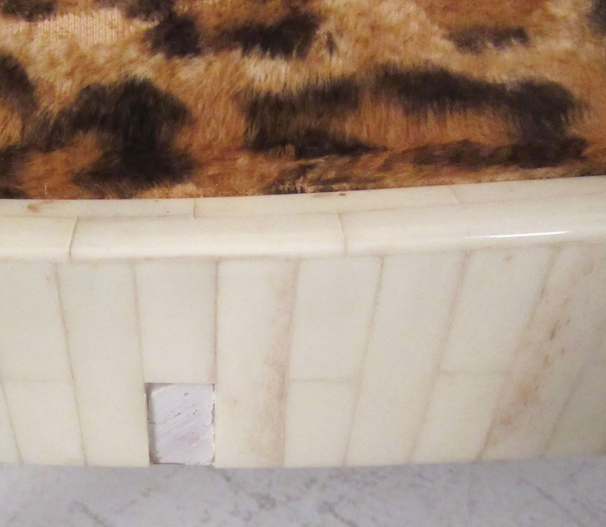 Enrique Garcel Tessellated Bone Card Table with Chairs 2