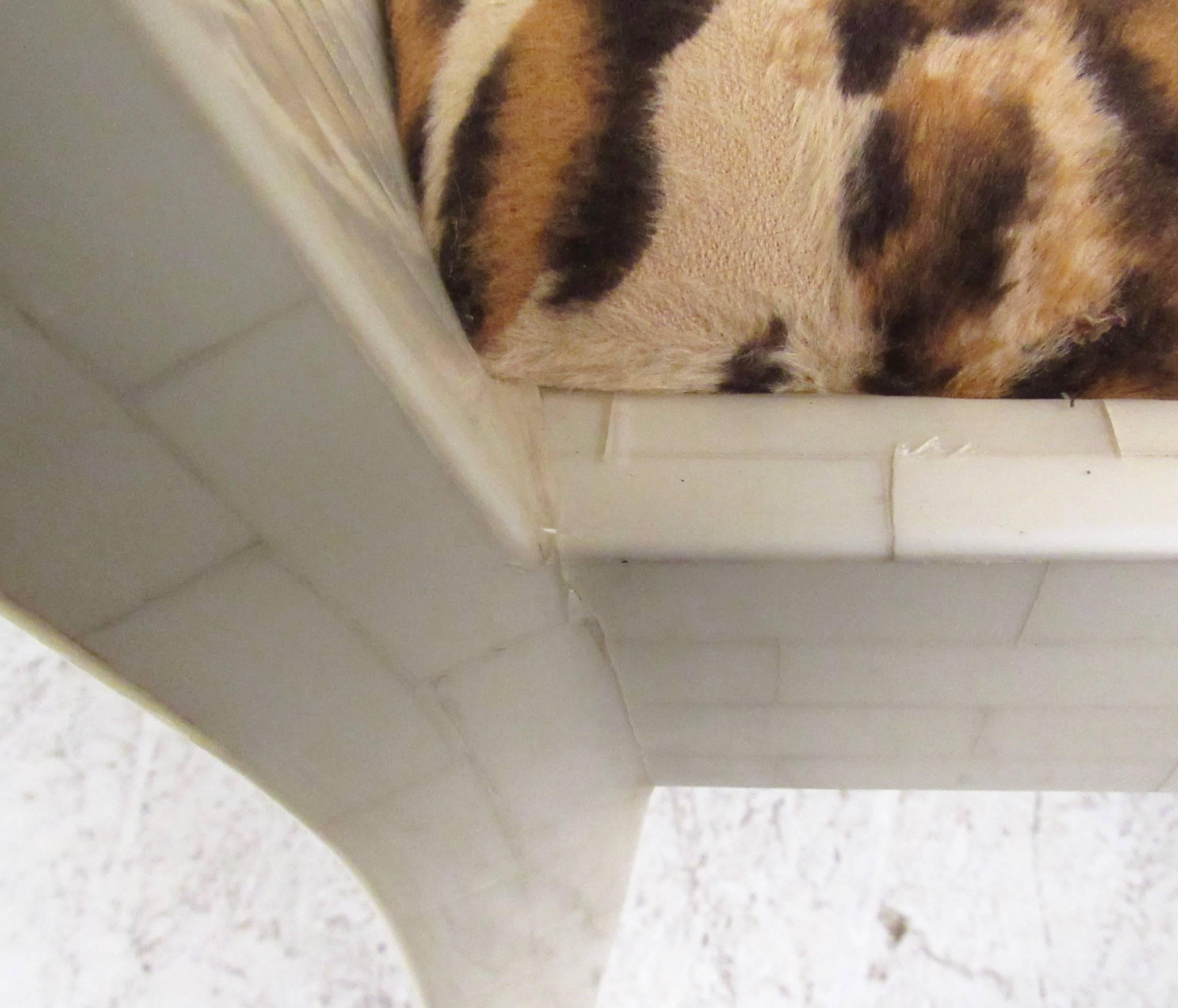 Enrique Garcel Tessellated Bone Card Table with Chairs 1