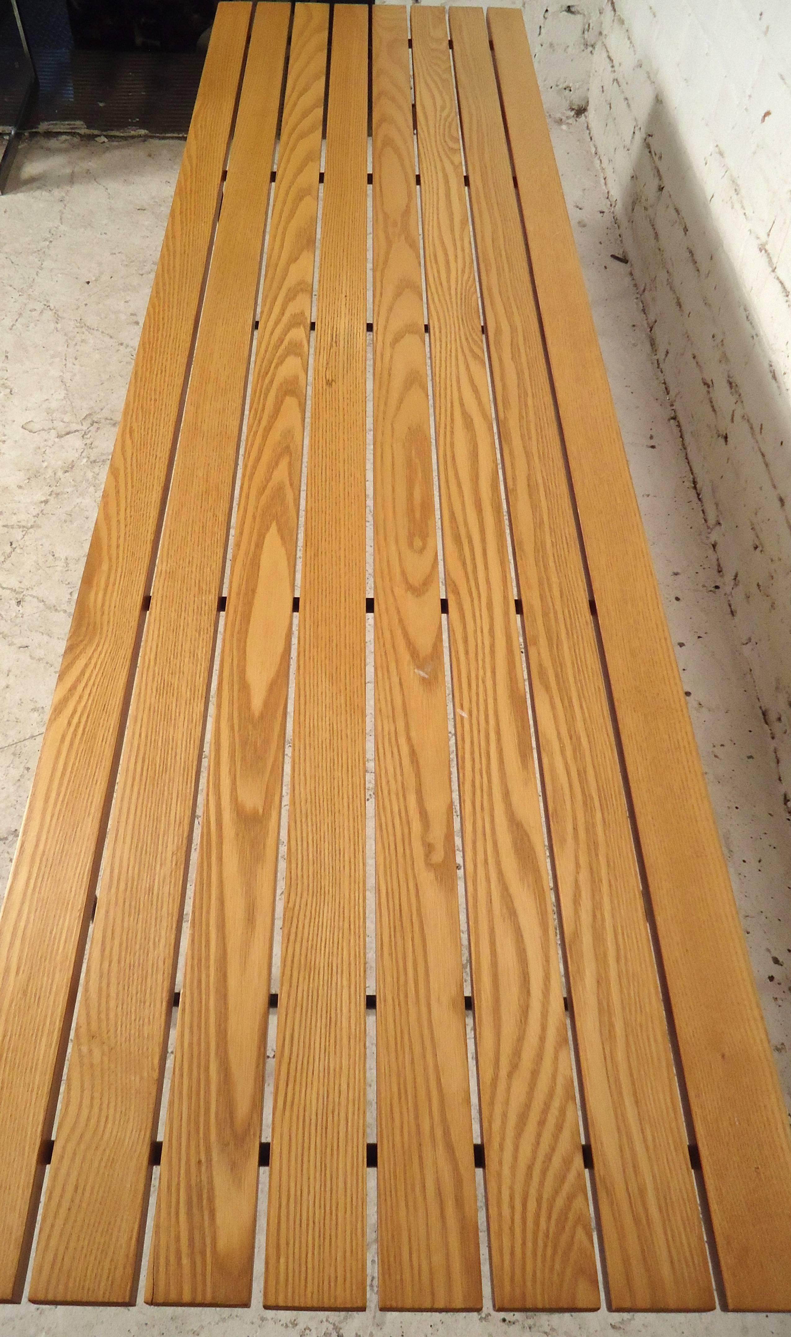 Harry Bertoia for Knoll Slat Bench In Good Condition In Brooklyn, NY