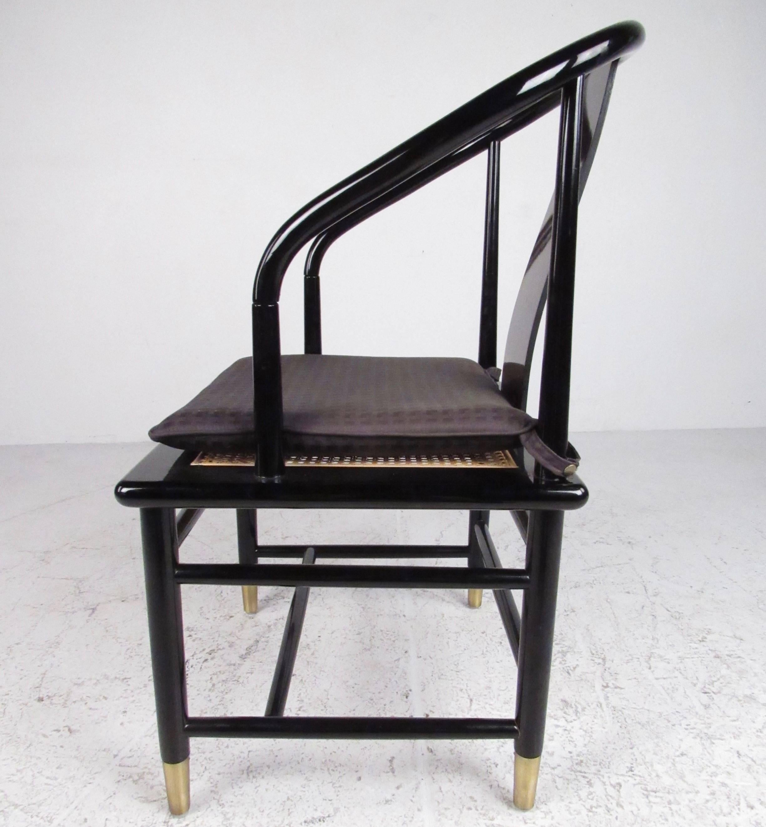 vintage henredon cane back dining chairs