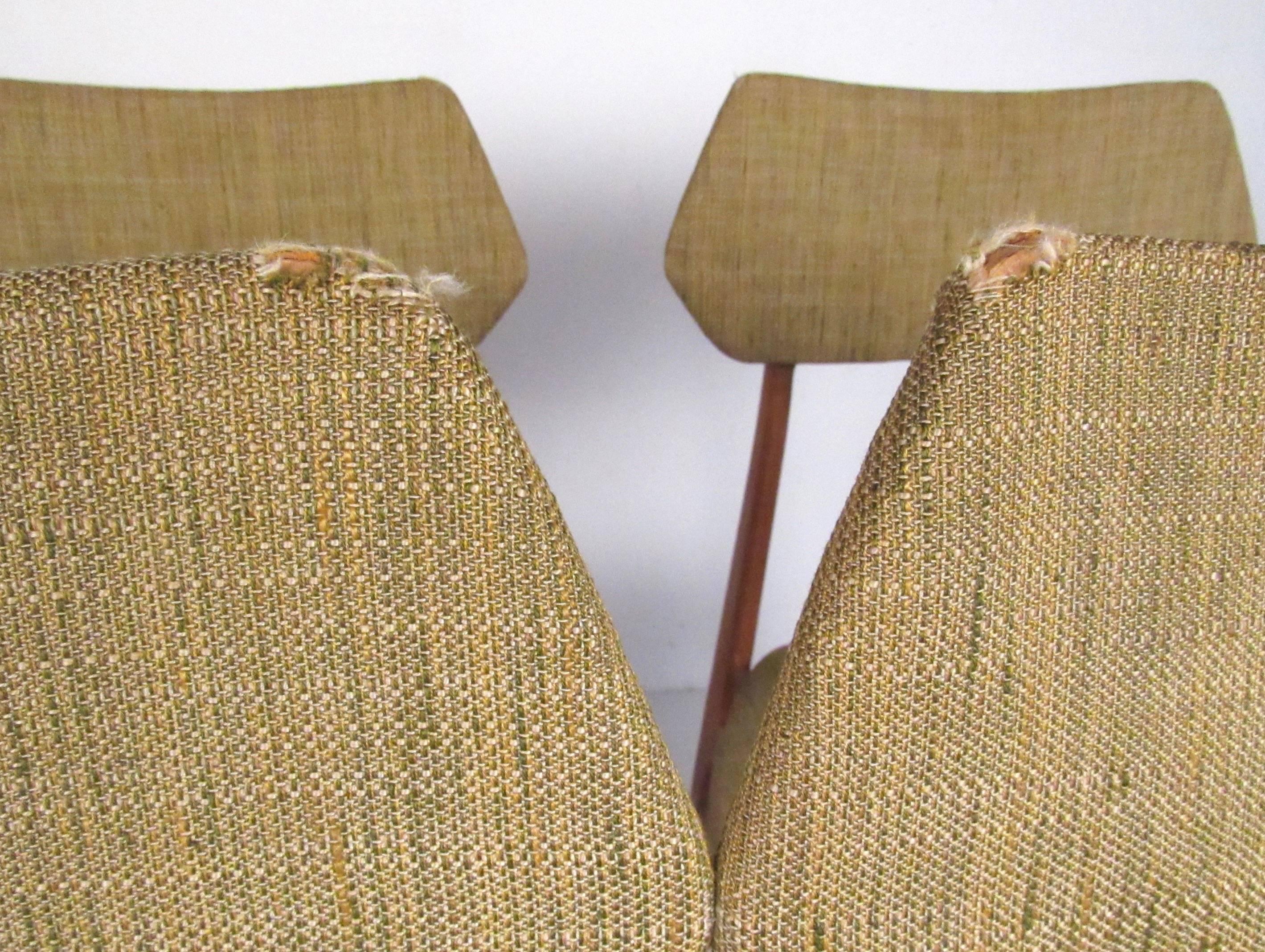 Mid-Century Dining Chairs after Ico Parisi In Good Condition In Brooklyn, NY