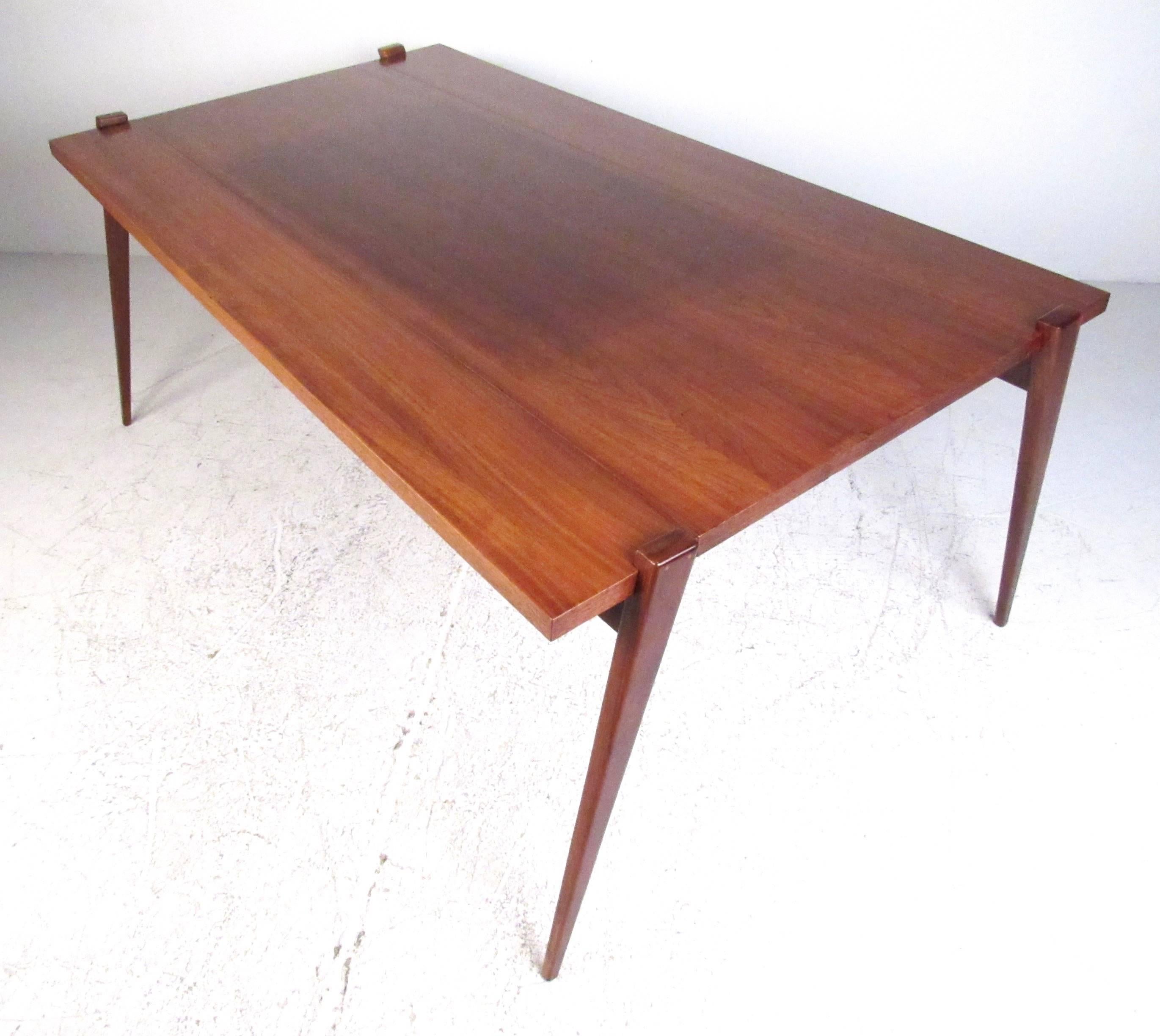 American Mid-Century Expandable Dining Table by Phillip Enfield