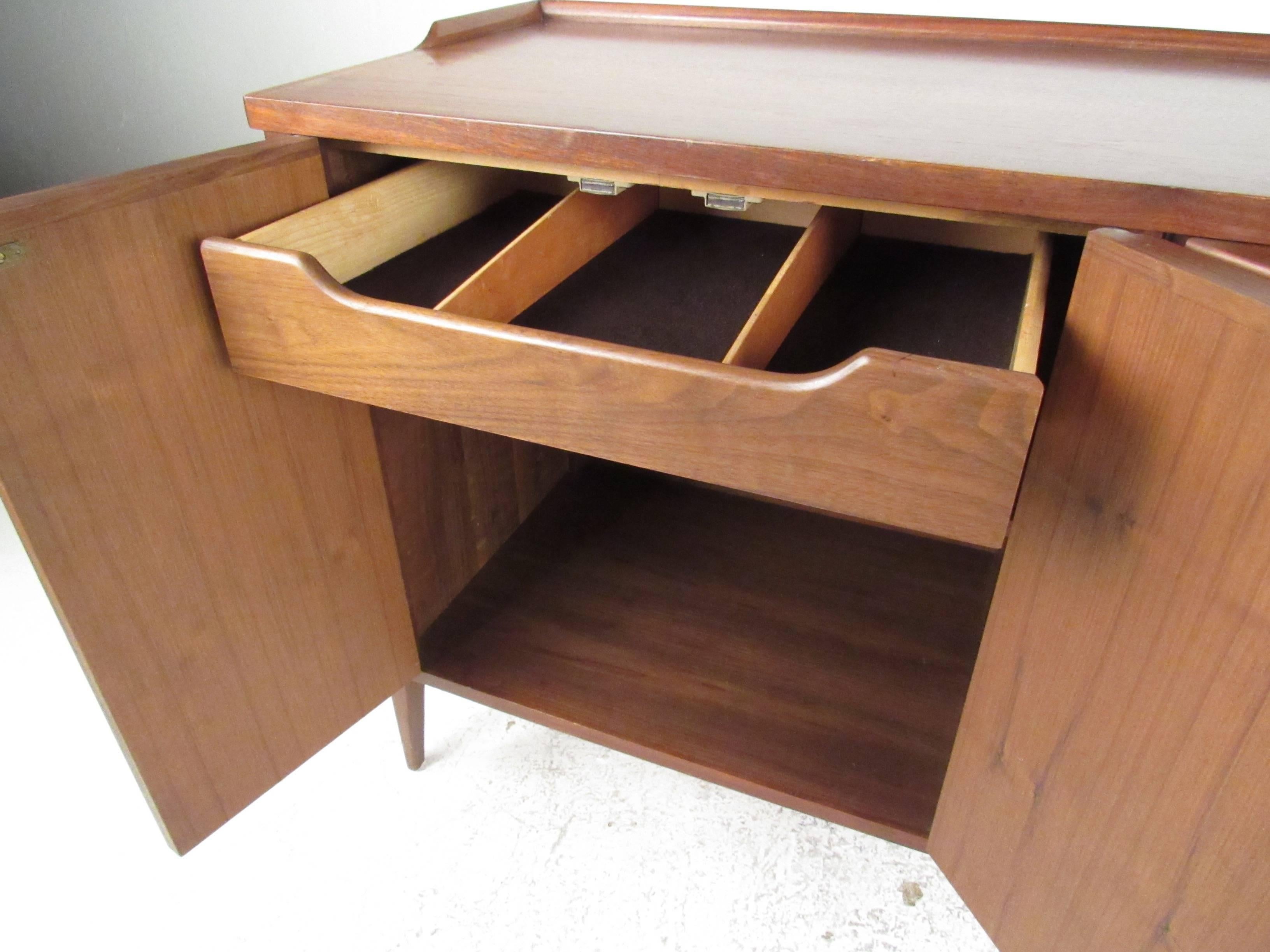 walnut sideboard modern