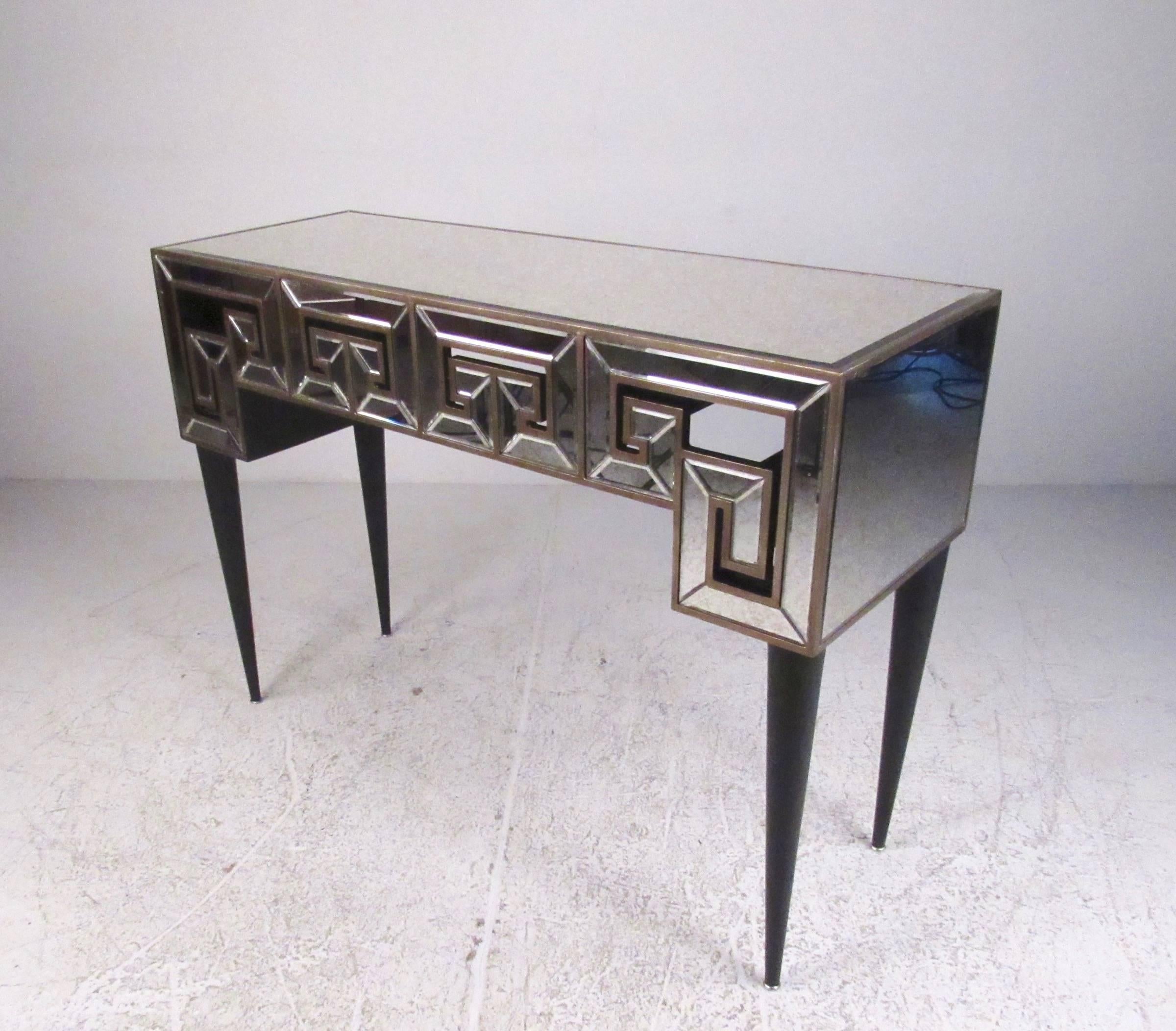 Decorator Console Table with Mirrored Finish For Sale 5