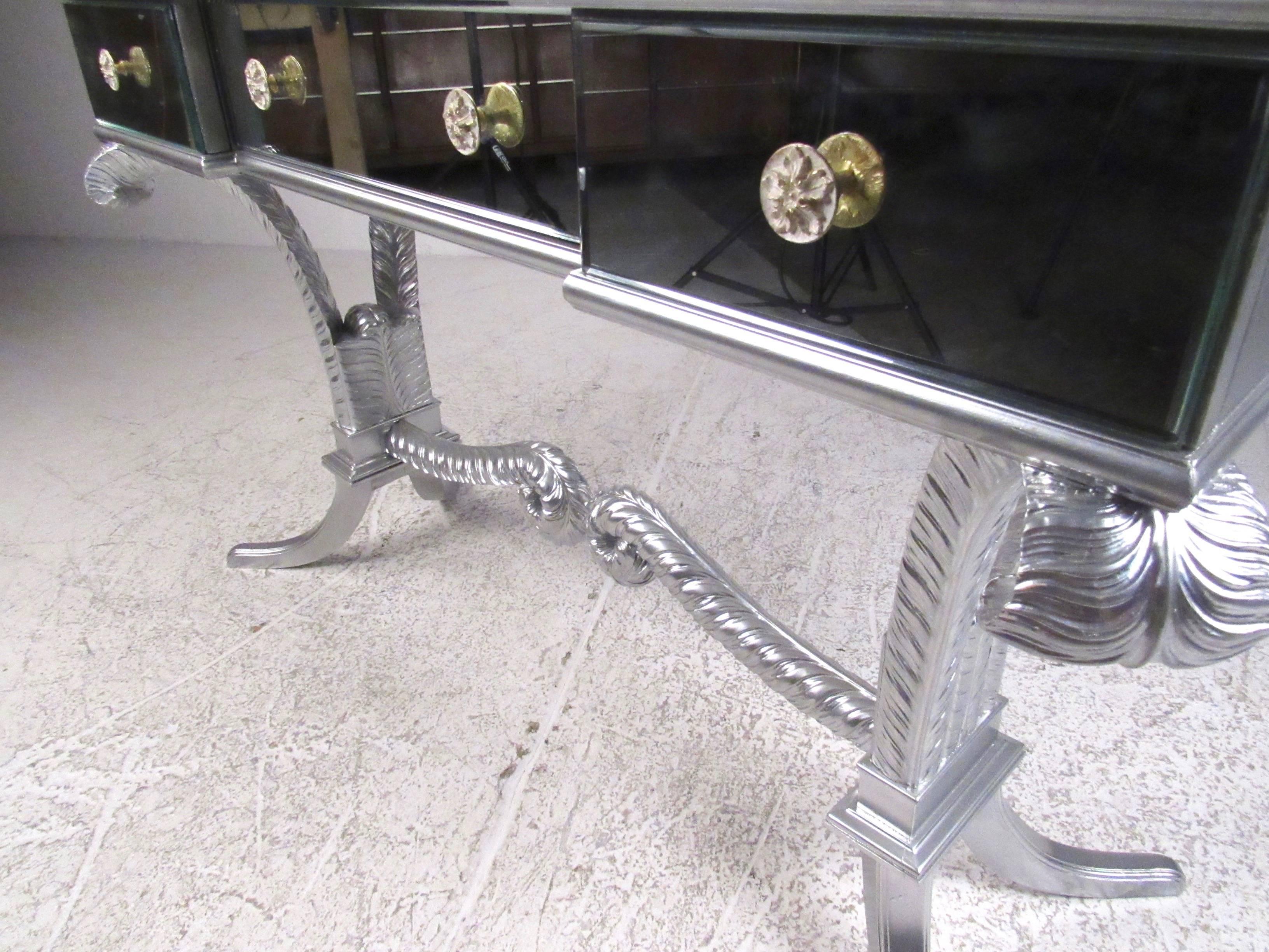 mirrored hall table