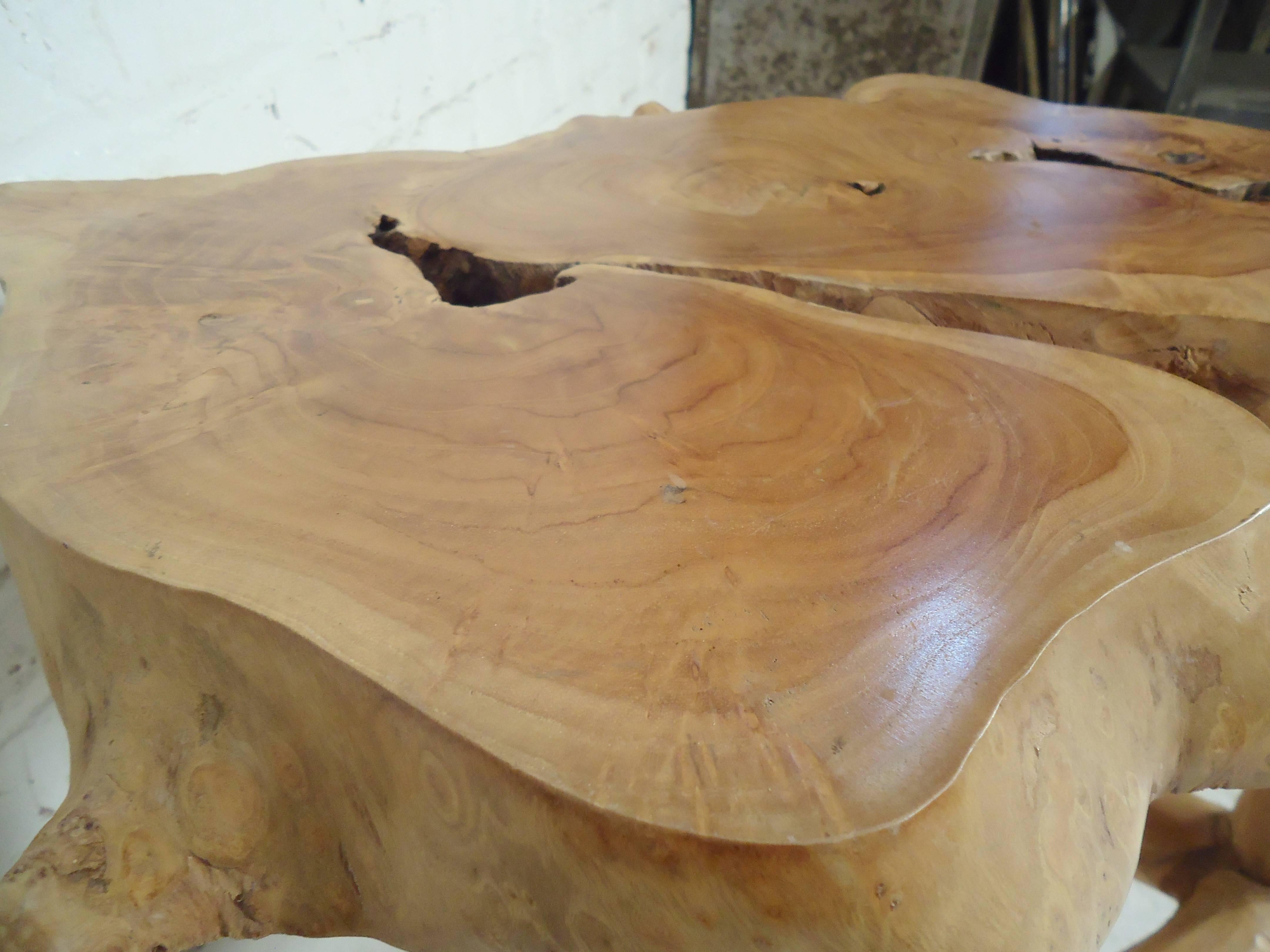 Homemade Tree Slab Table / Stool 1