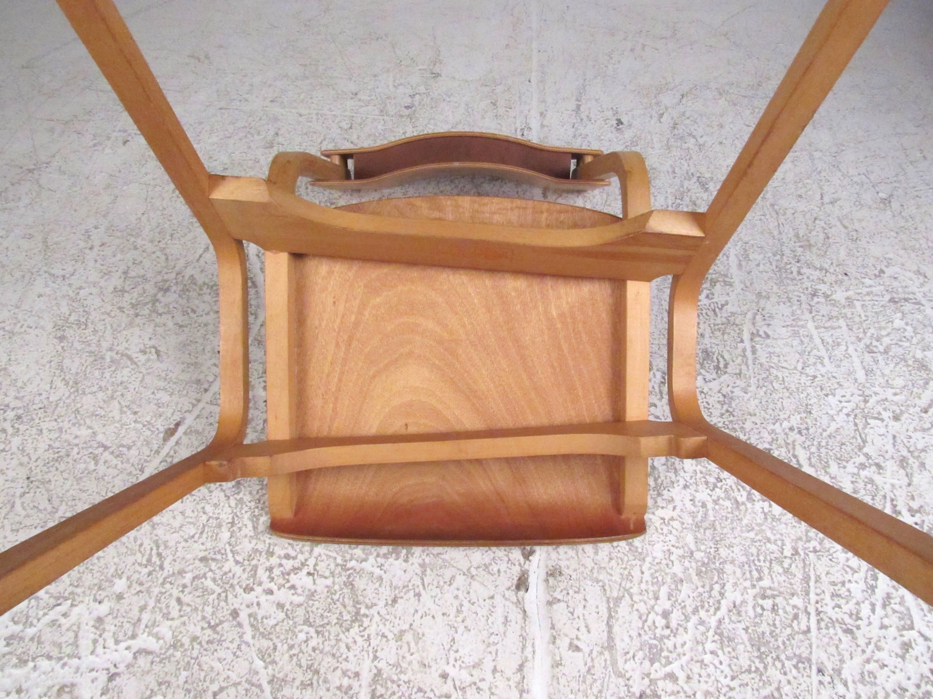 Set of Vintage Modern Bentwood Student Chairs 1