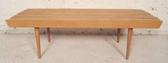Mid-Century Modern Slat Bench / Table