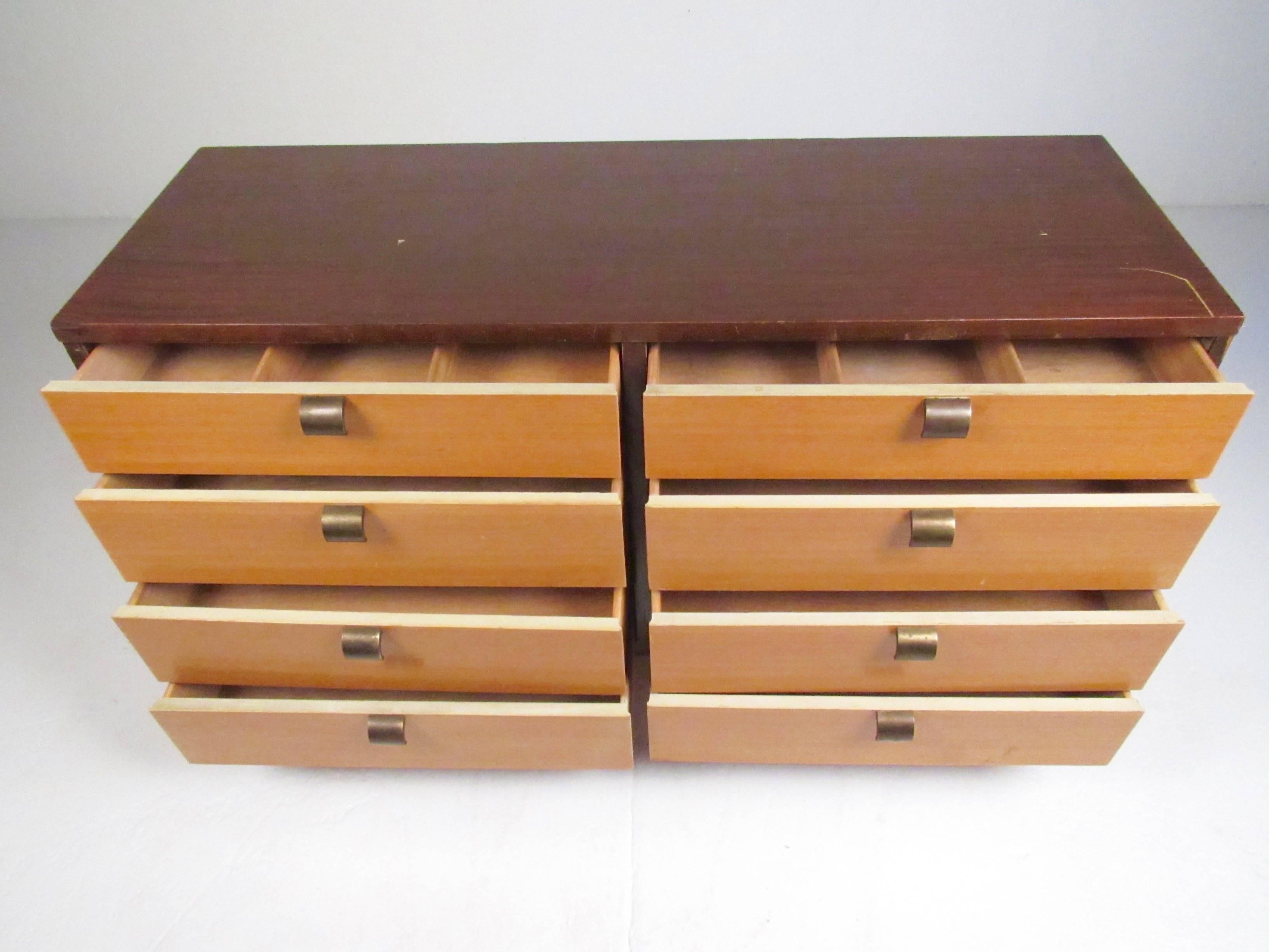 American Pair of Mid-Century Modern Bedroom Dressers in the Style of George Nelson