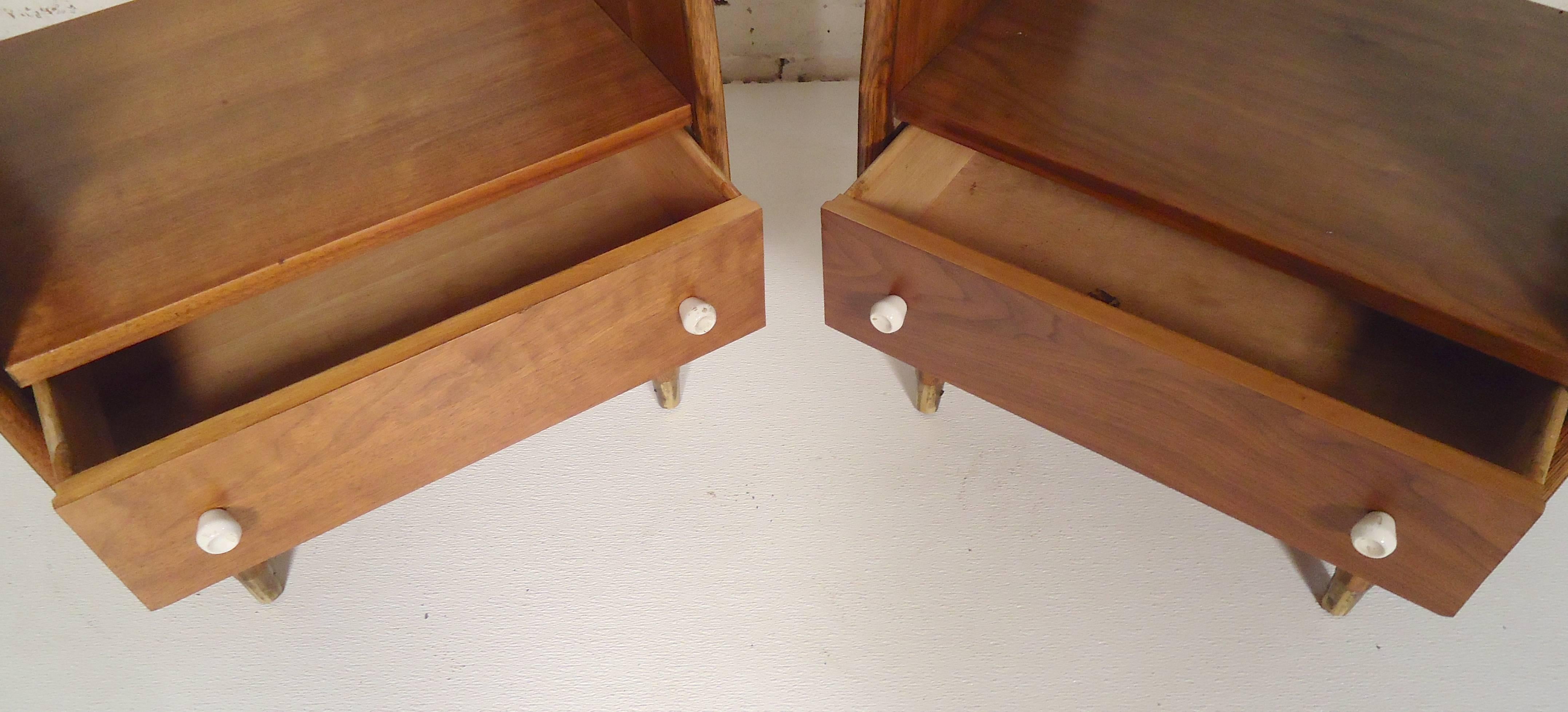 Mid-Century Modern Bedside Tables 1