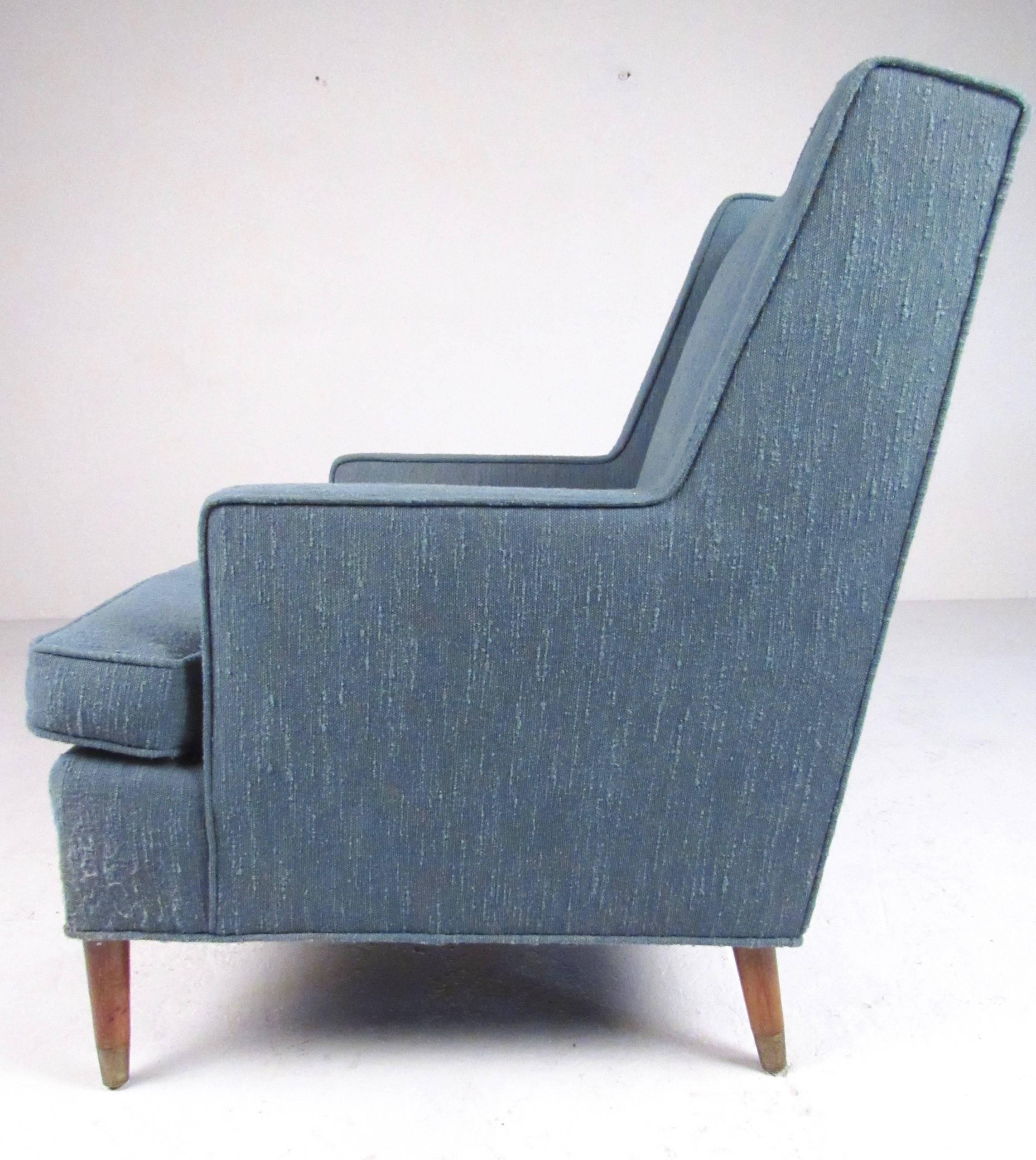 American Vintage Modern Upholstered Lounge Chair