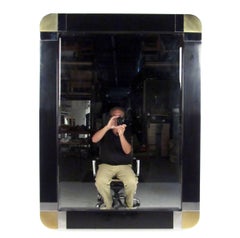 Stunning Vintage Modern Console Table with Hall Mirror after Jean Claude Mahey