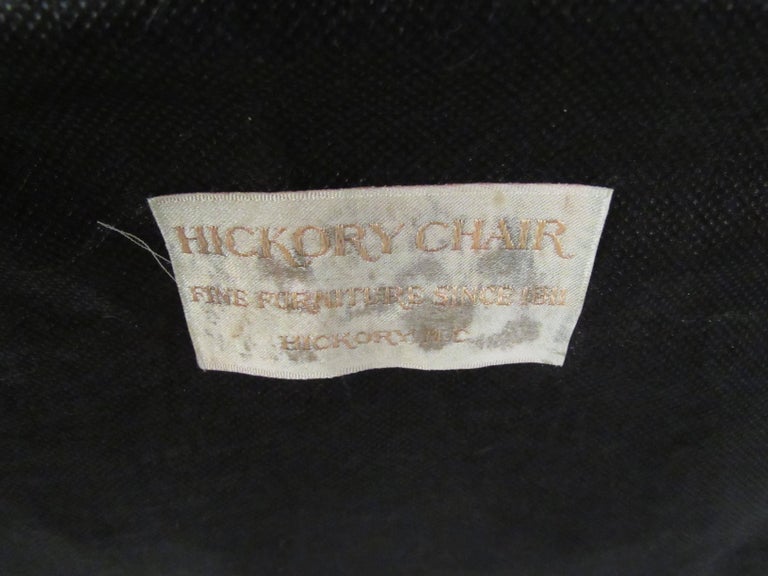 Pair of Vintage Modern Club Chairs by Hickory Chair In Good Condition For Sale In Brooklyn, NY