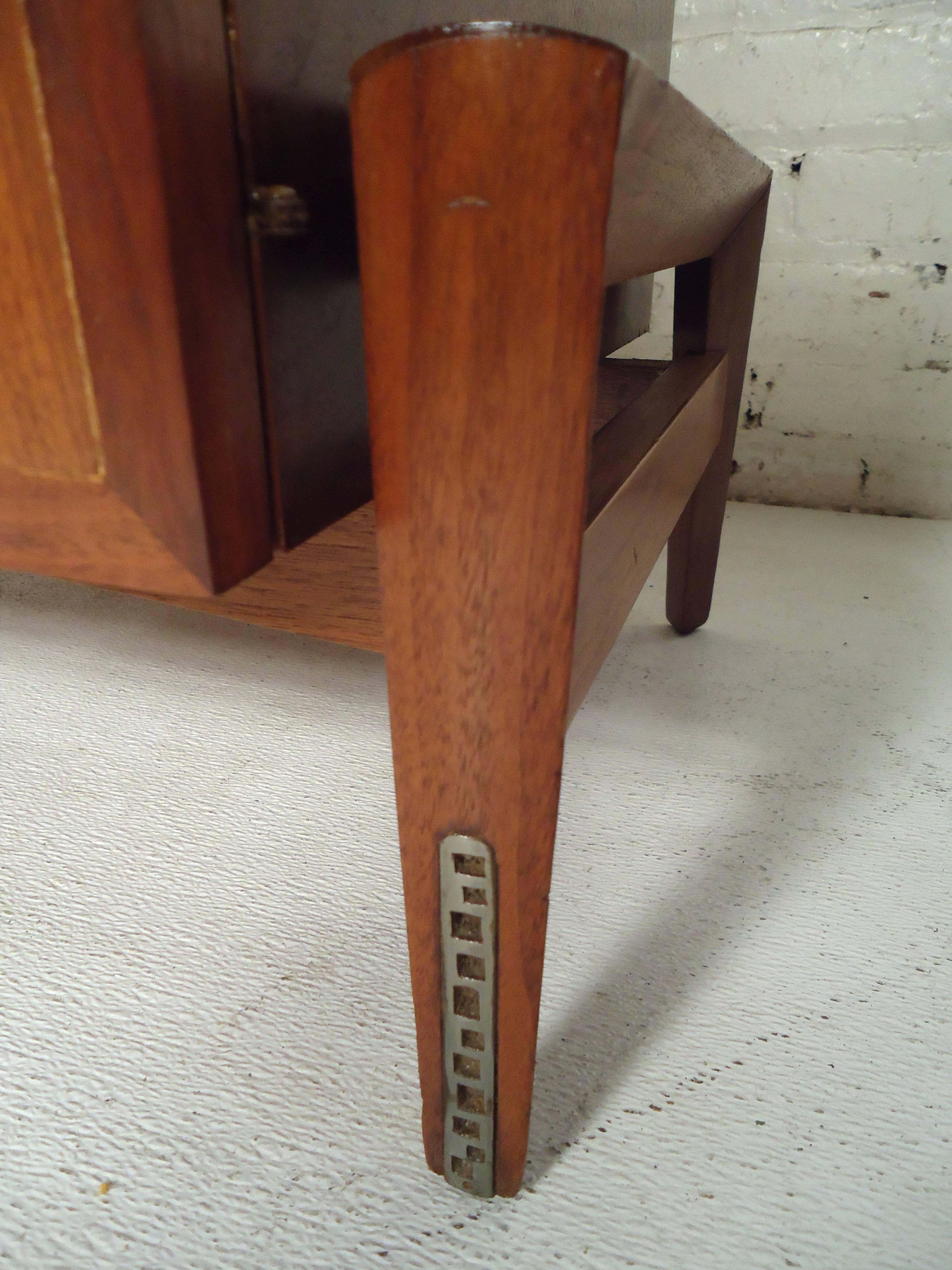 Wood Rare Midcentury Nightstand or Cabinet