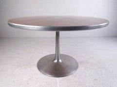 Mesa de comedor de pedestal de mediados de siglo, de Poul Cadovius para France and Son