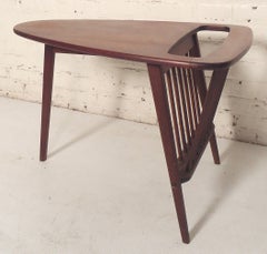 Arthur Umanoff Side Table with Magazine Rack