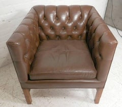 Tufted Midcentury Club Chair