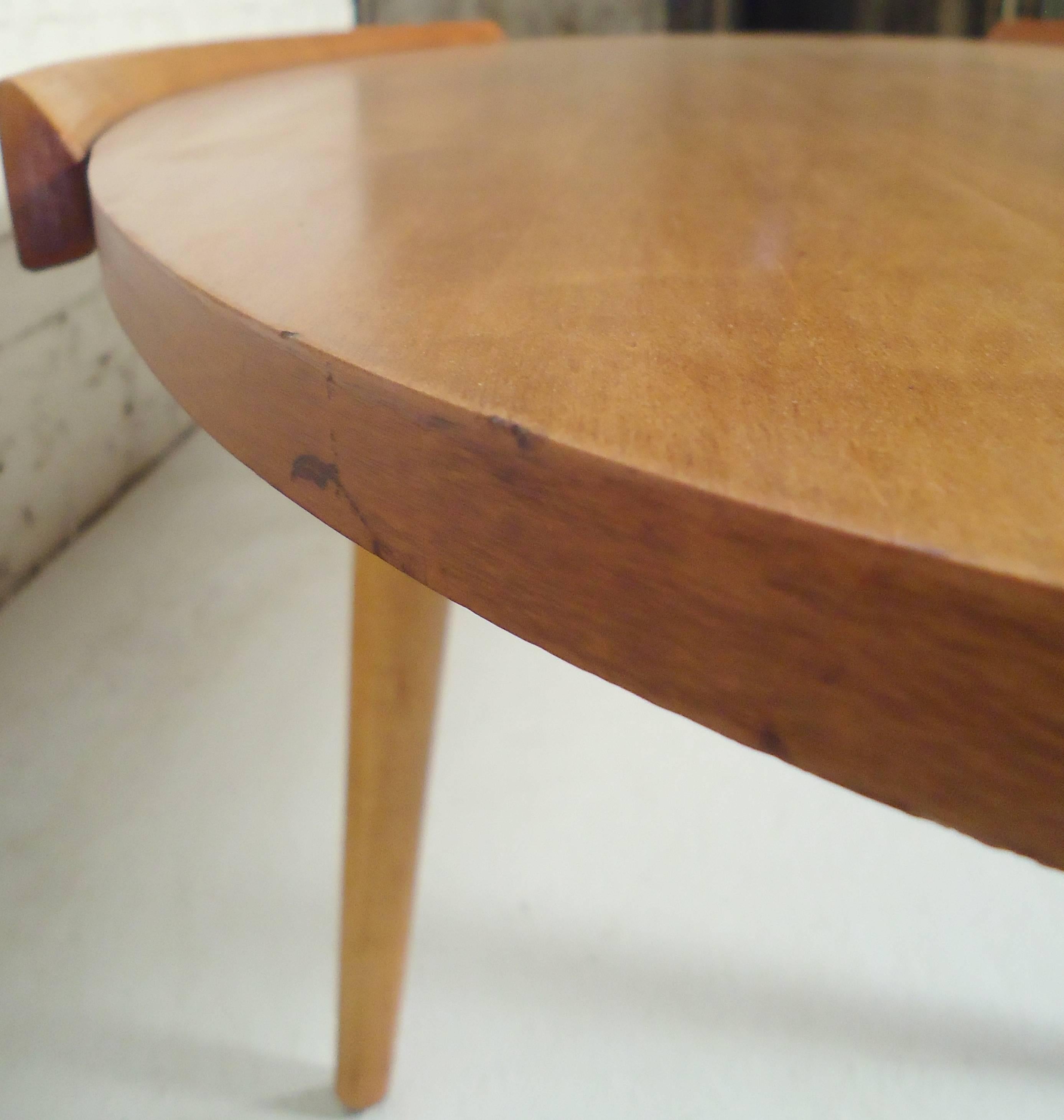 Oval Midcentury Coffee Table 1