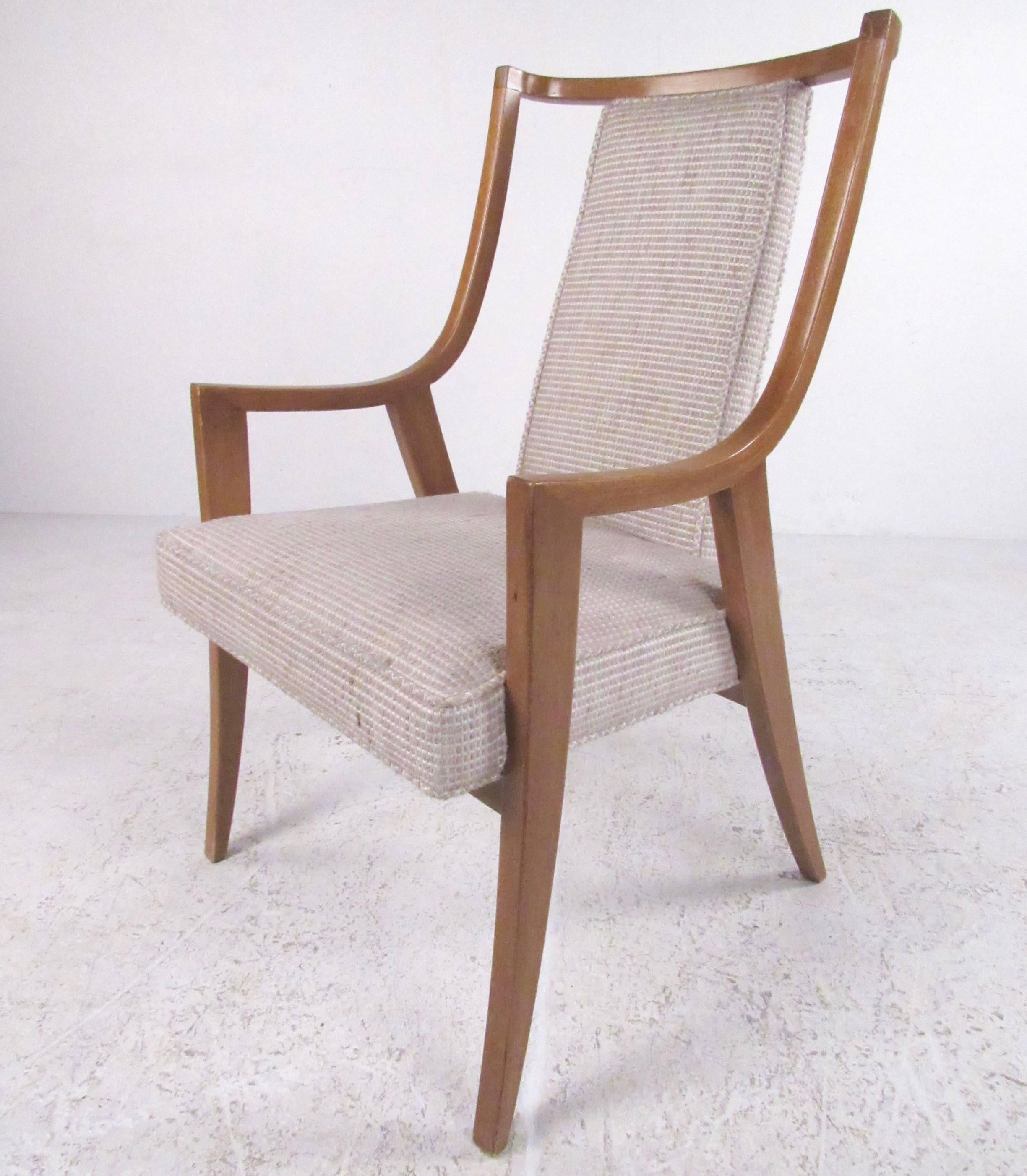 Mid-Century Modern Stylish Set of Six Harvey Probber Dining Chairs