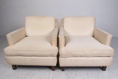 Pair of Vintage Modern Dunbar Style Lounge Chairs