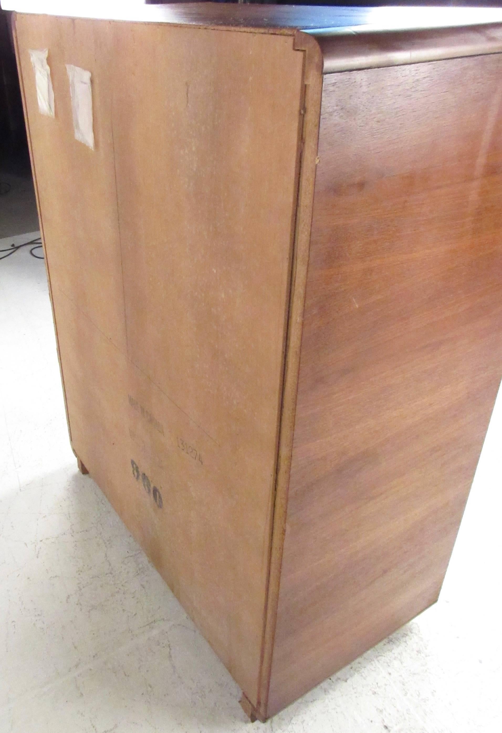 Mid-20th Century Brutalist Modern Paul Evans Style Armoire Cabinet